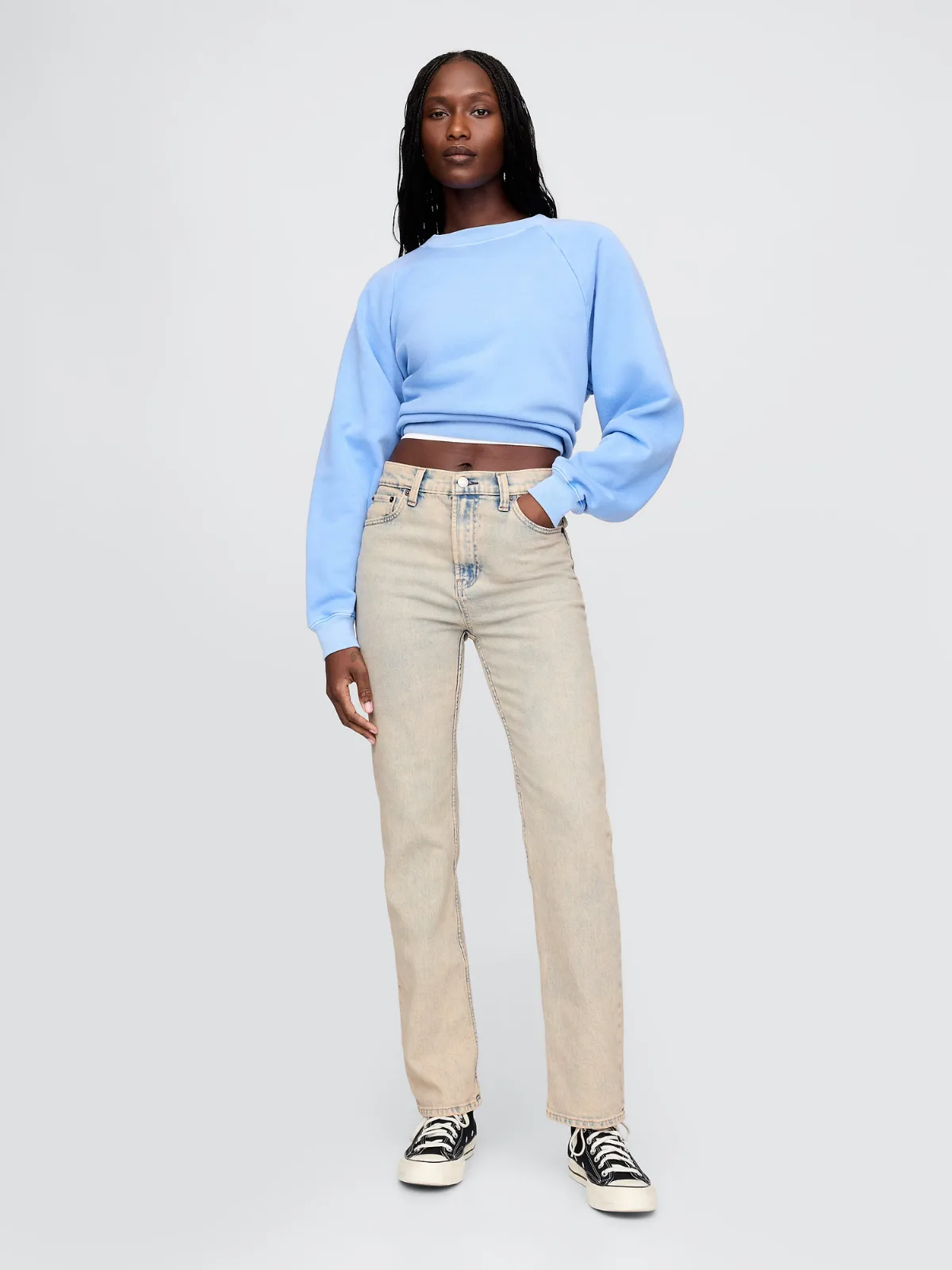 High Rise 90s Slim Straight Jeans by Gap
