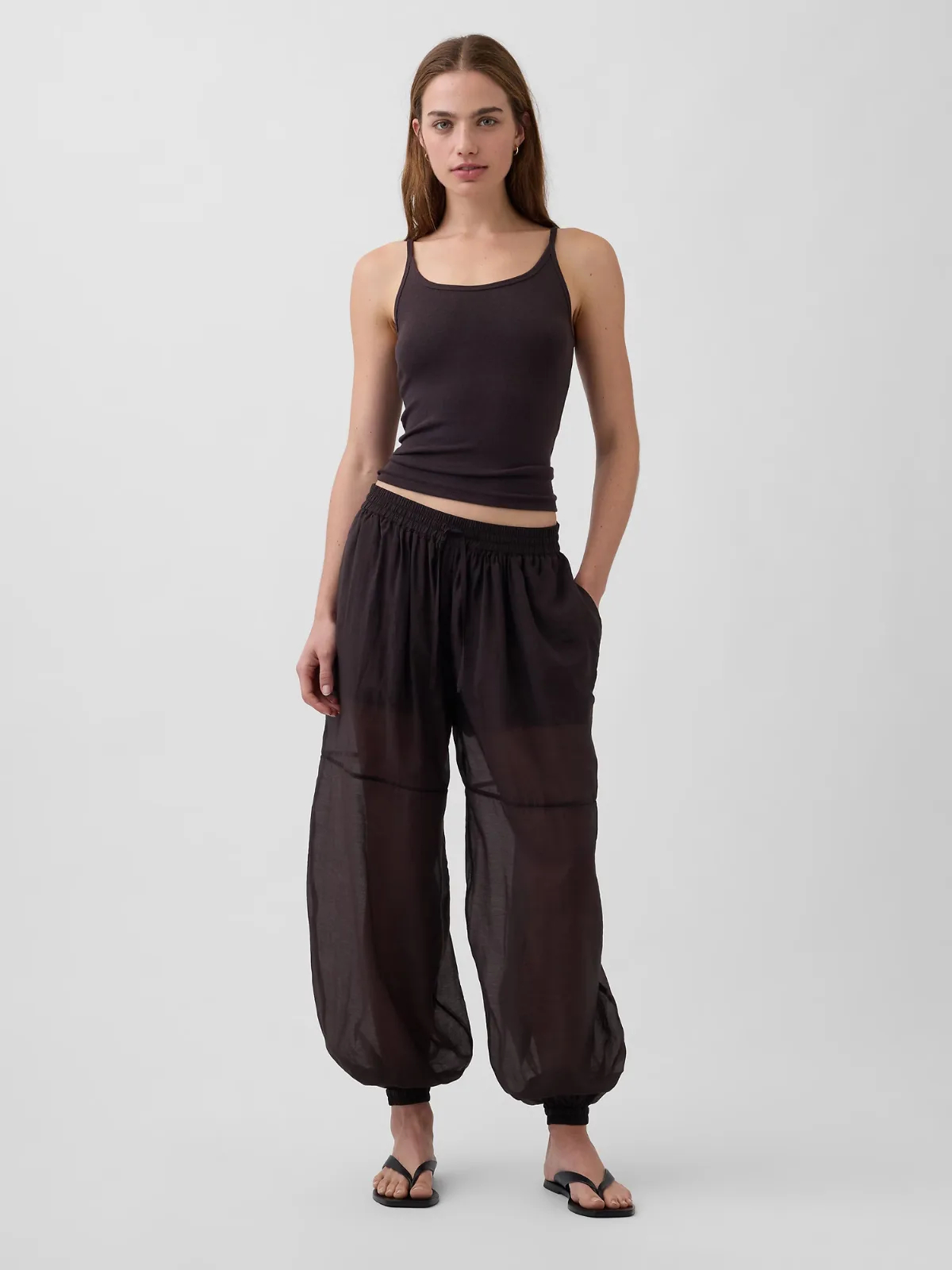 Sheer Parachute Joggers by Gap