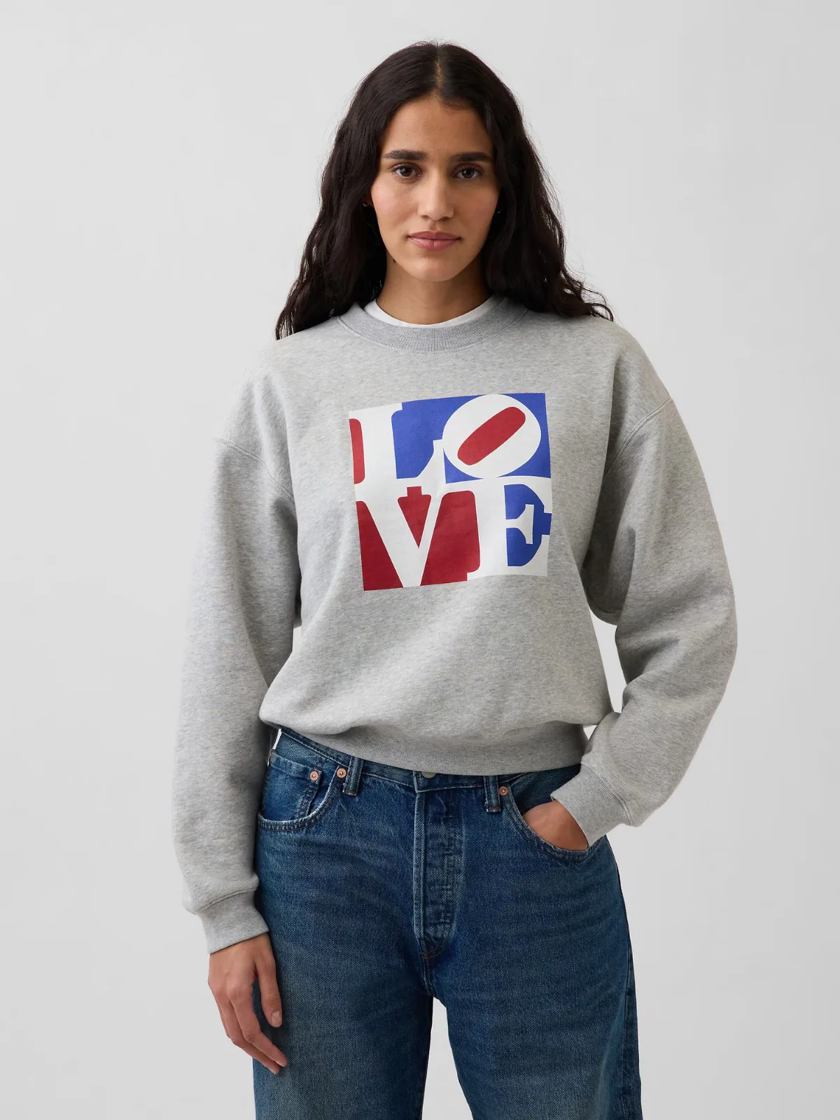 Robert Indiana VintageSoft LOVE Sweatshirt by Gap