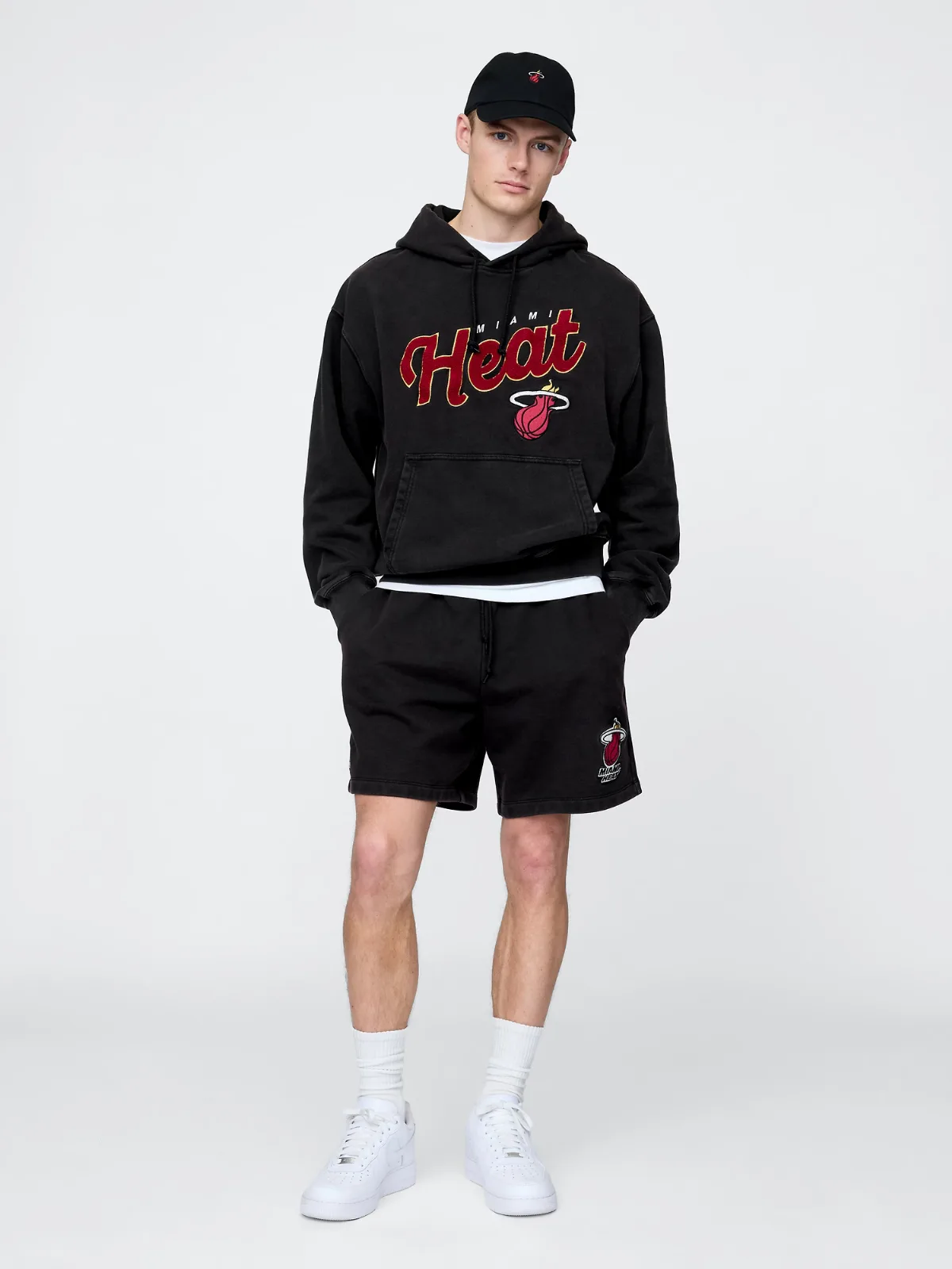 NBA Miami Heat Logo Heavyweight Sweat Shorts by Gap