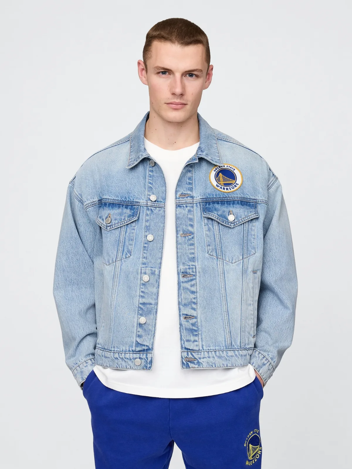 NBA Golden State Warriors Icon Denim Jacket by Gap