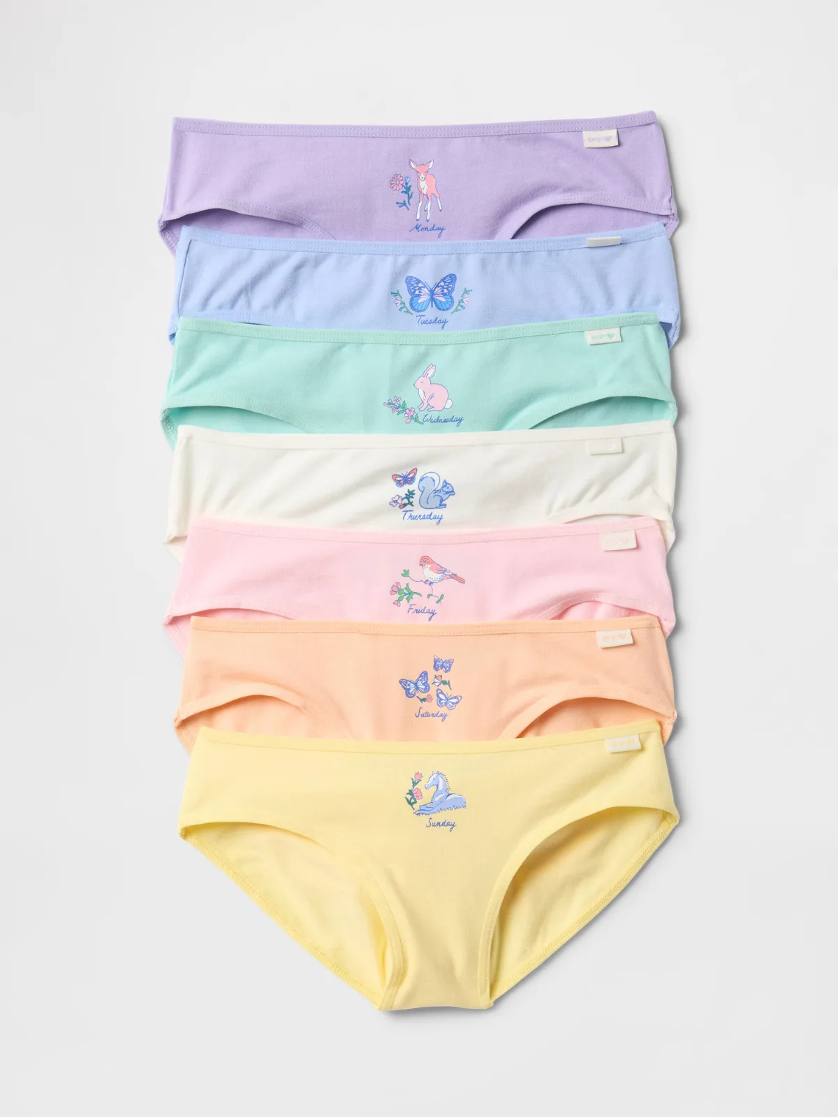 Days-of-the-Week Bikini Briefs (7-Pack) by Gap