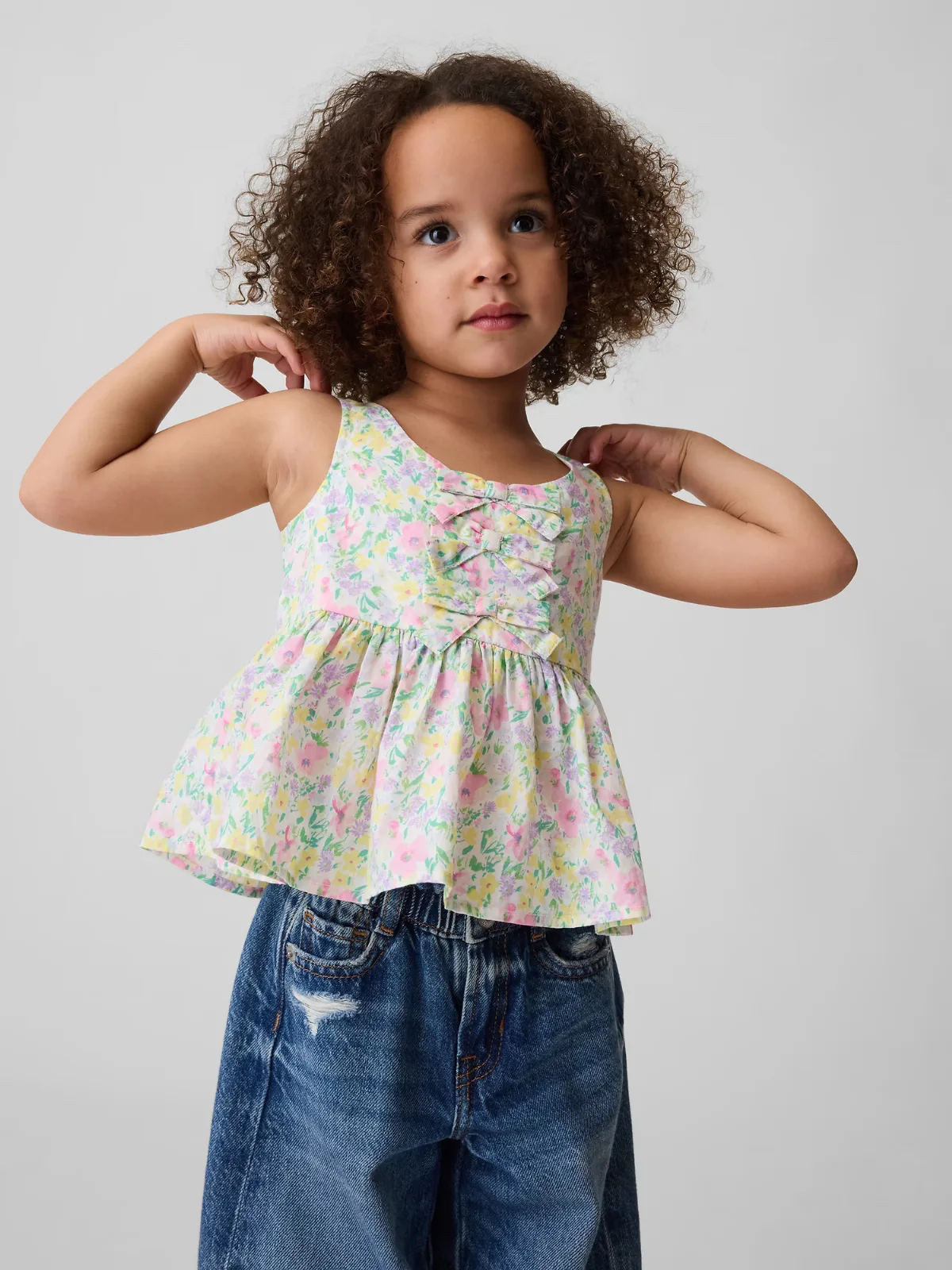 Peplum Bow Tank Top by Gap