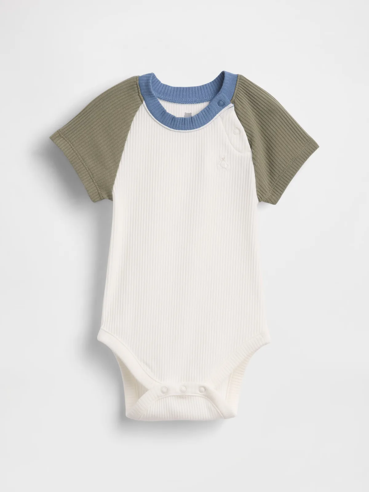 First Favorites TinyRib Raglan Bodysuit by Gap