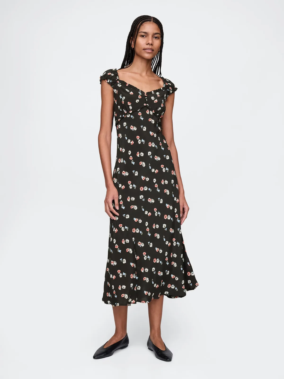 Crepe Sweetheart Maxi Dress by Gap