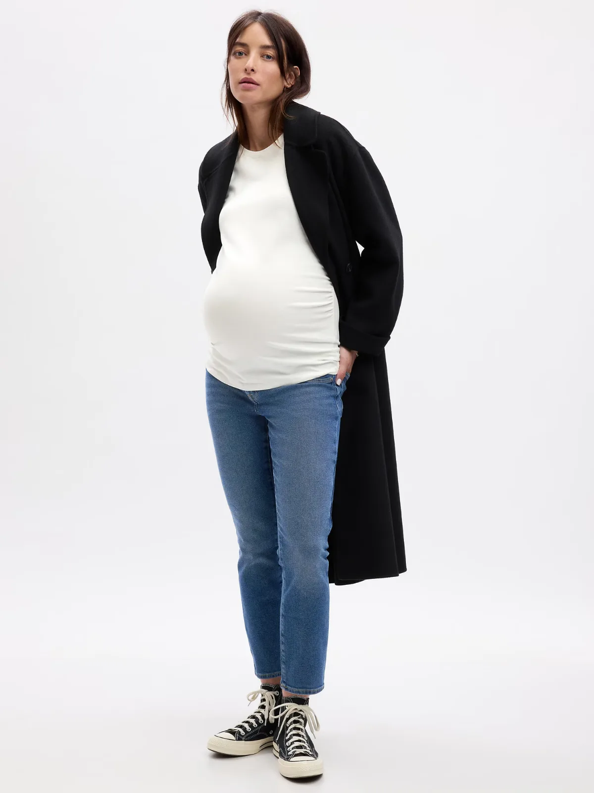 Maternity Inset Panel Vintage Slim Jeans by Gap