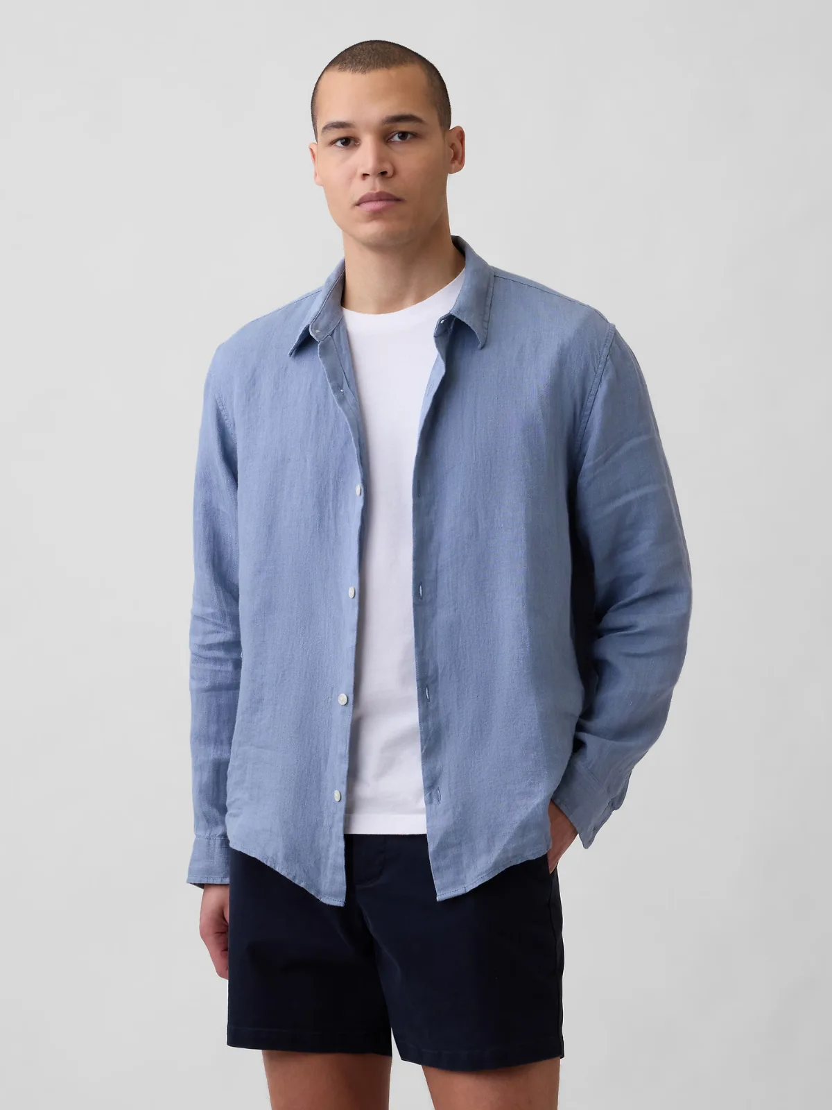 100% Linen Relaxed Shirt by Gap