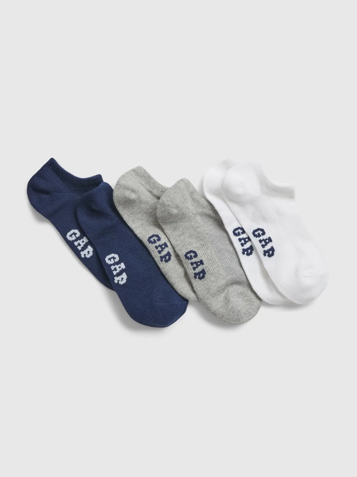 Gap Logo No-Show Socks (3-Pack) by Gap