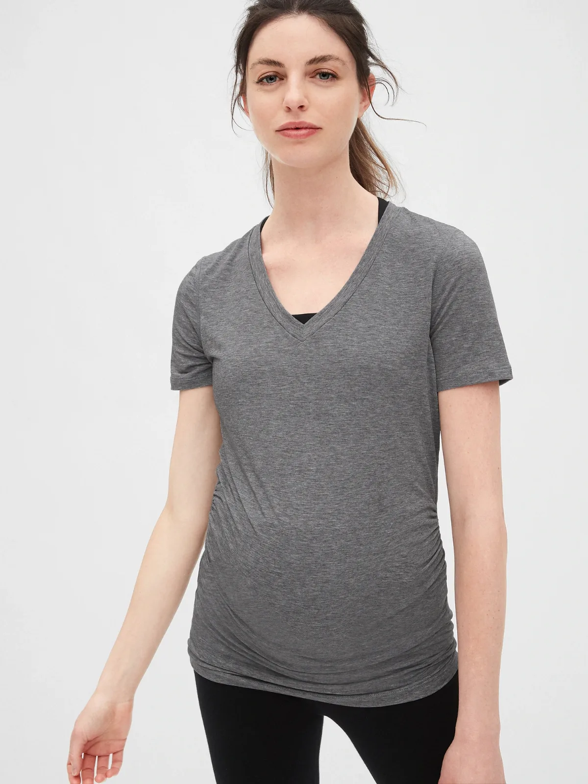 Maternity GapFit Breathe V-Neck T-Shirt by Gap