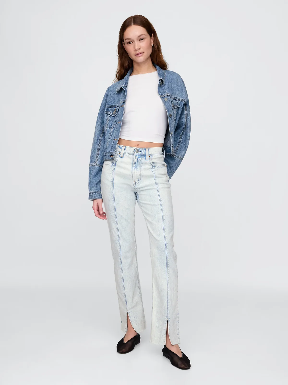 High Rise 90s Slim Straight Jeans by Gap