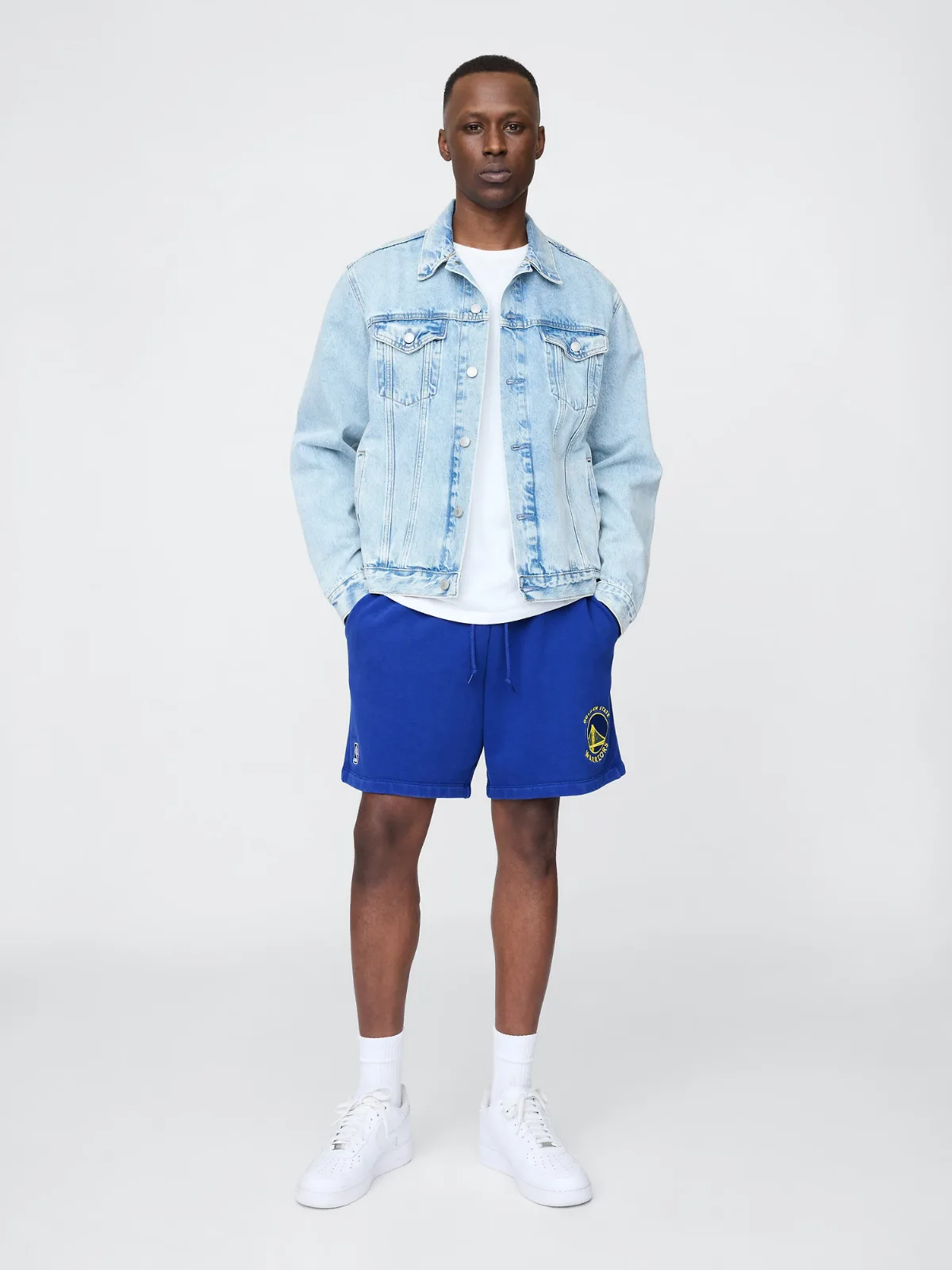 NBA Golden State Warriors Logo Heavyweight Sweat Shorts by Gap
