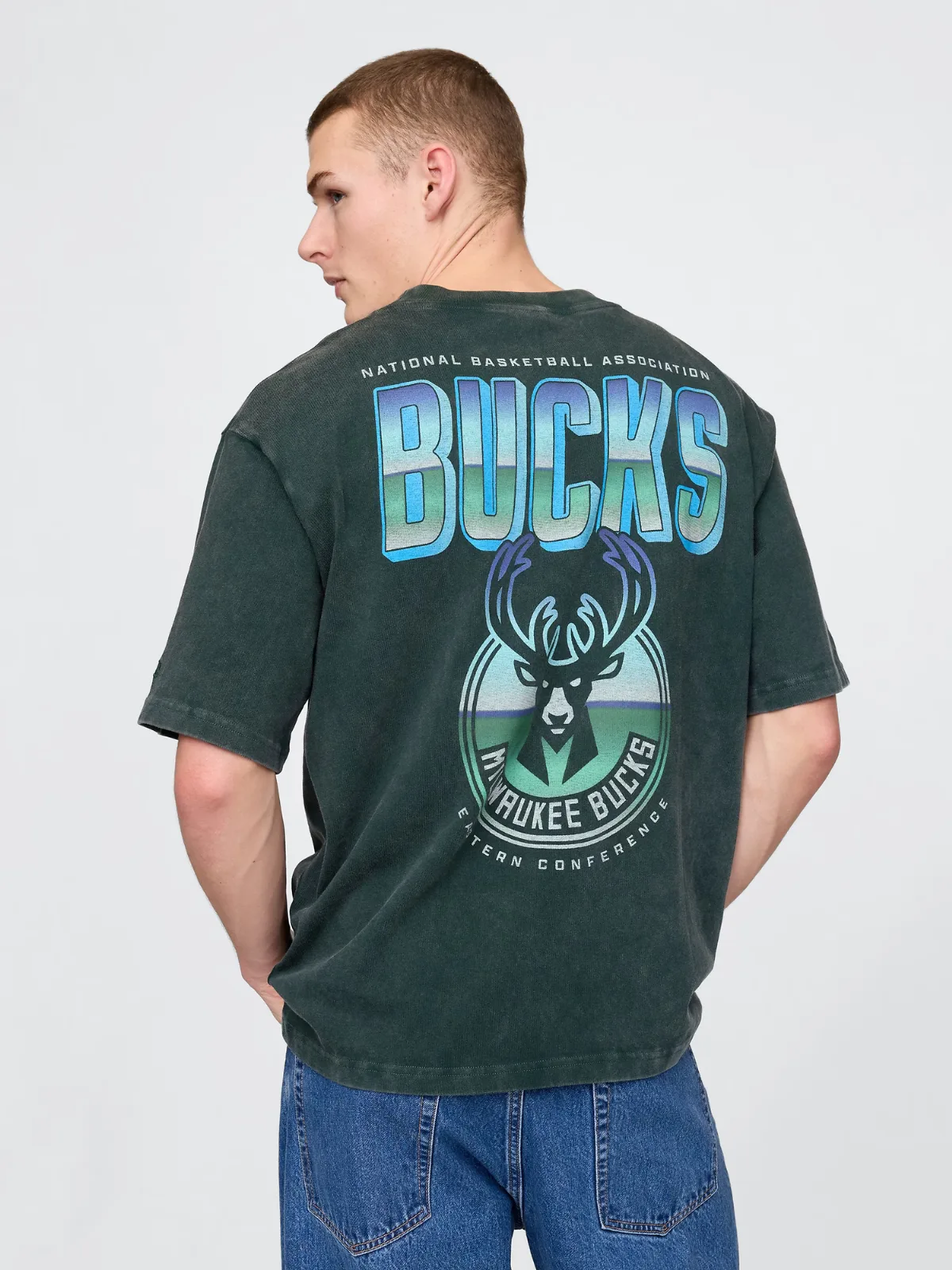 NBA Milwaukee Bucks Graphic T-Shirt by Gap