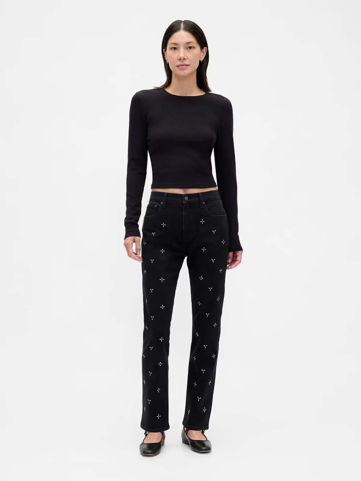 High Rise 90s Slim Straight Jeans by Gap