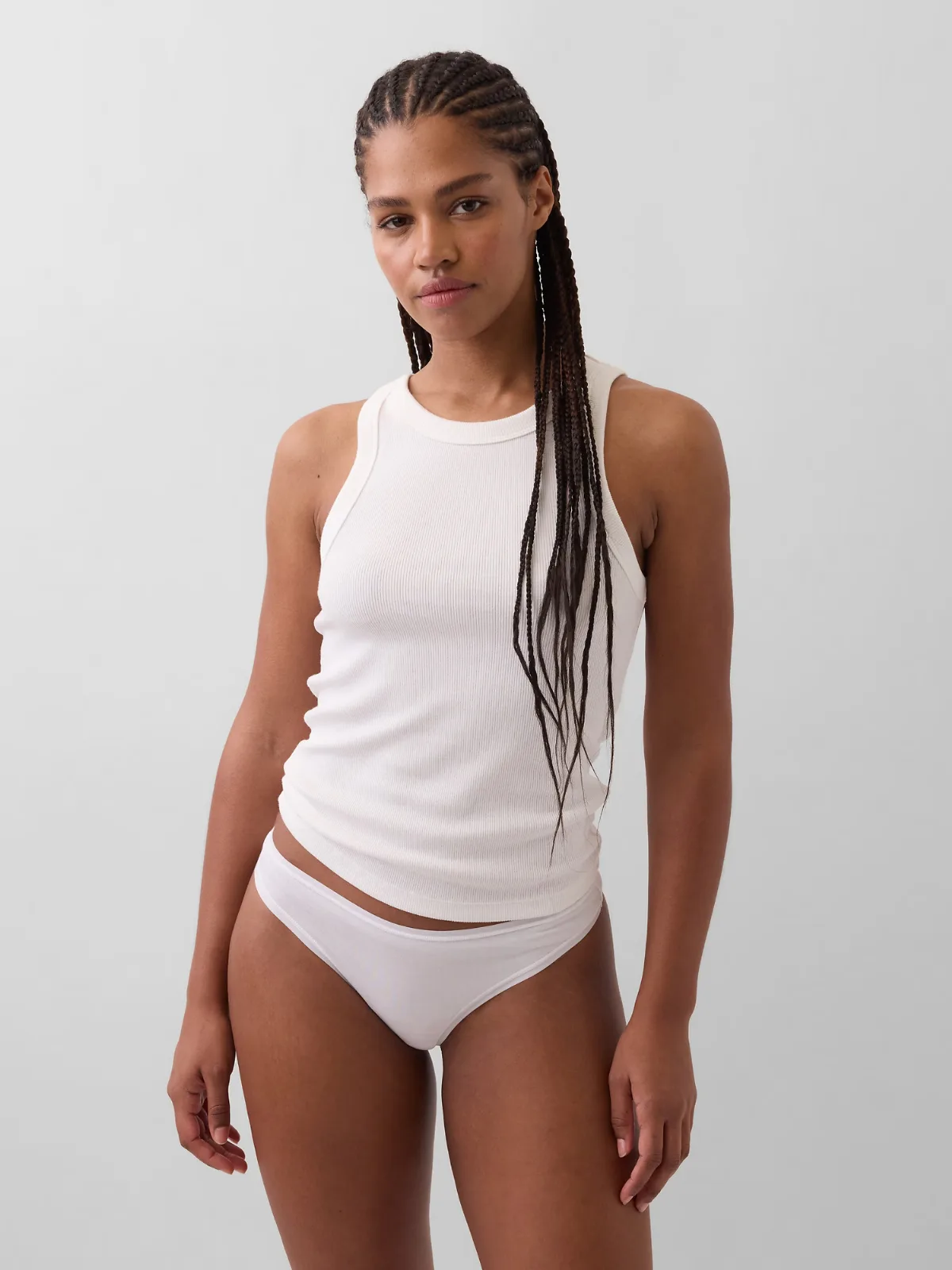 Organic Stretch Cotton Thong by Gap