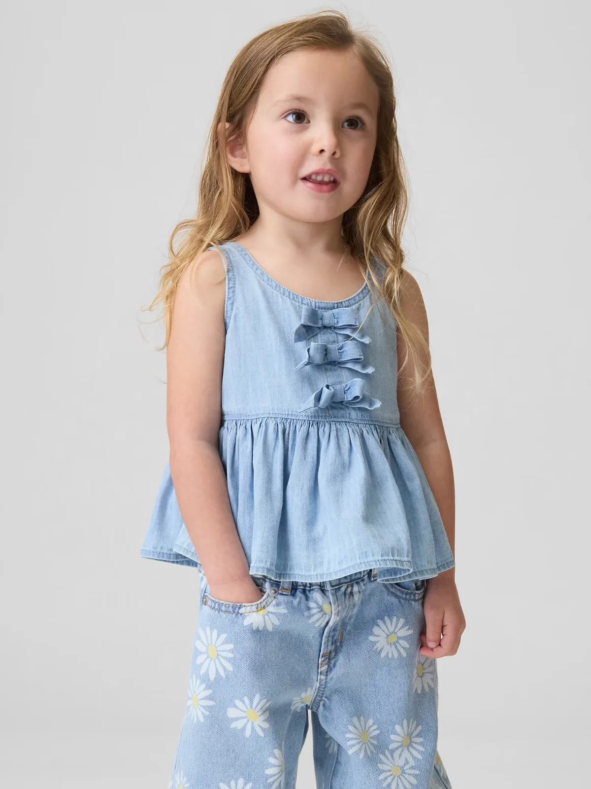 Bow Denim Tank Top by Gap
