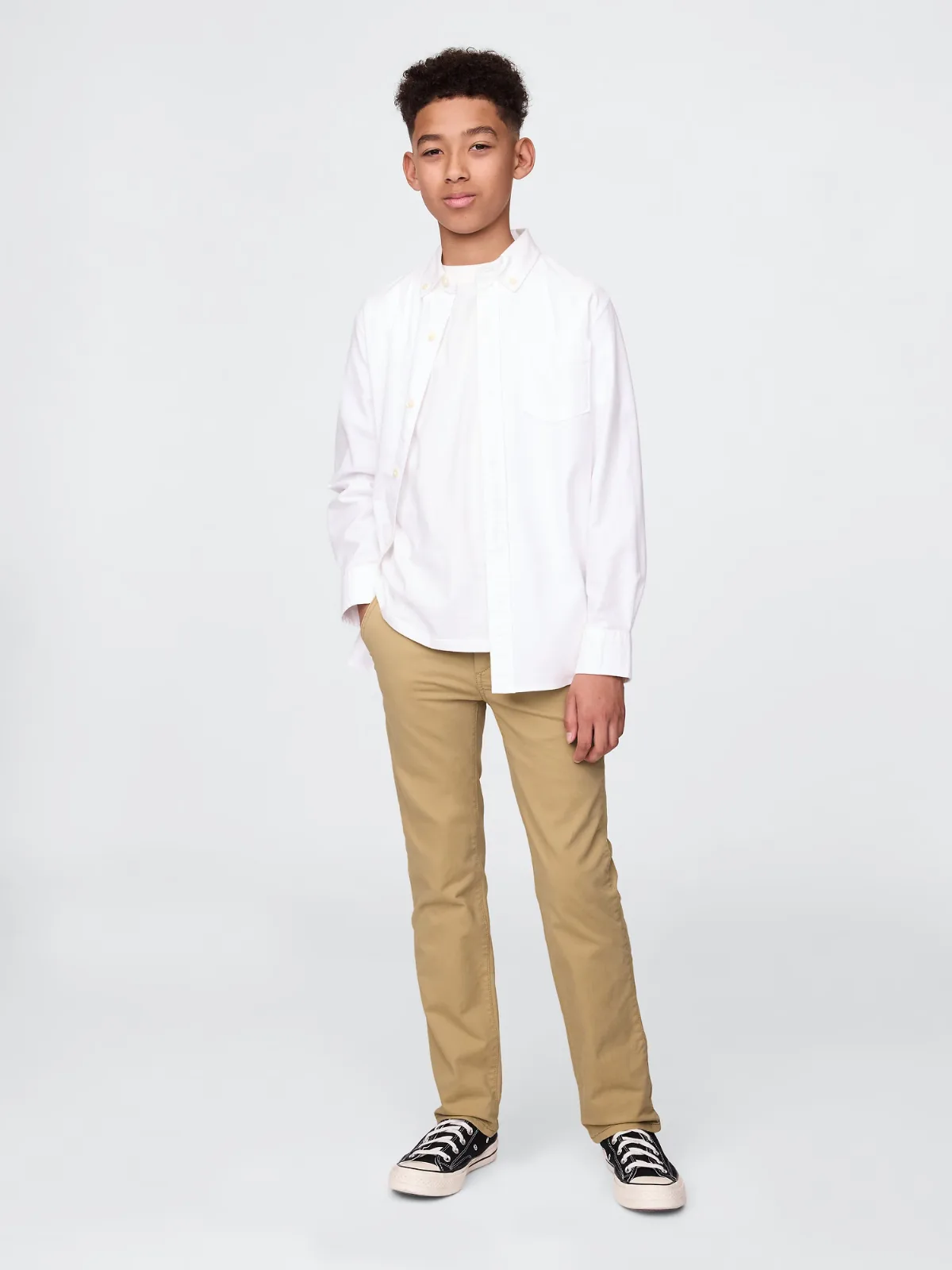 Uniform Straight-Fit Stretch Khakis by Gap