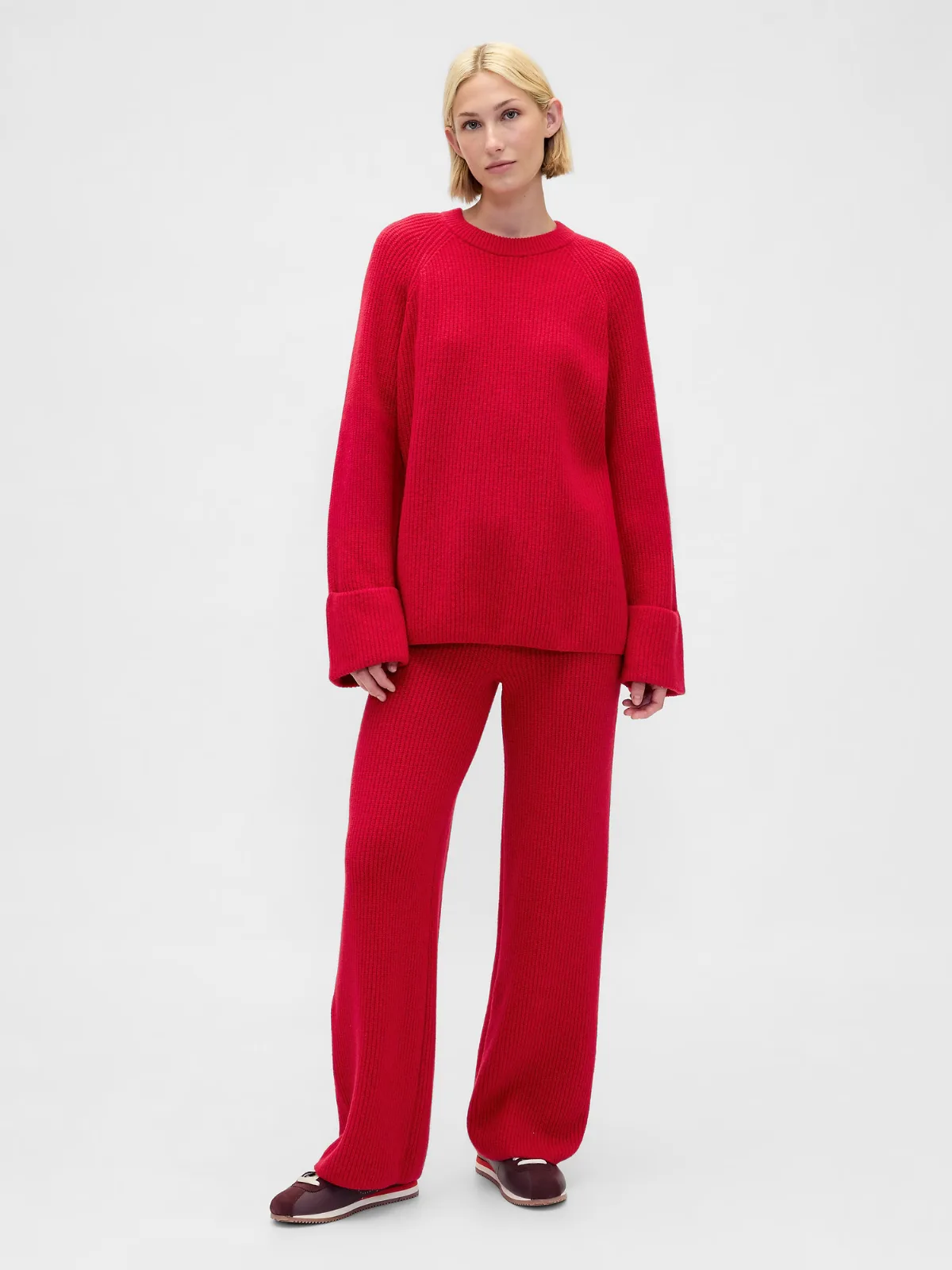 CashSoft Shaker-Stitch Sweater Pants by Gap