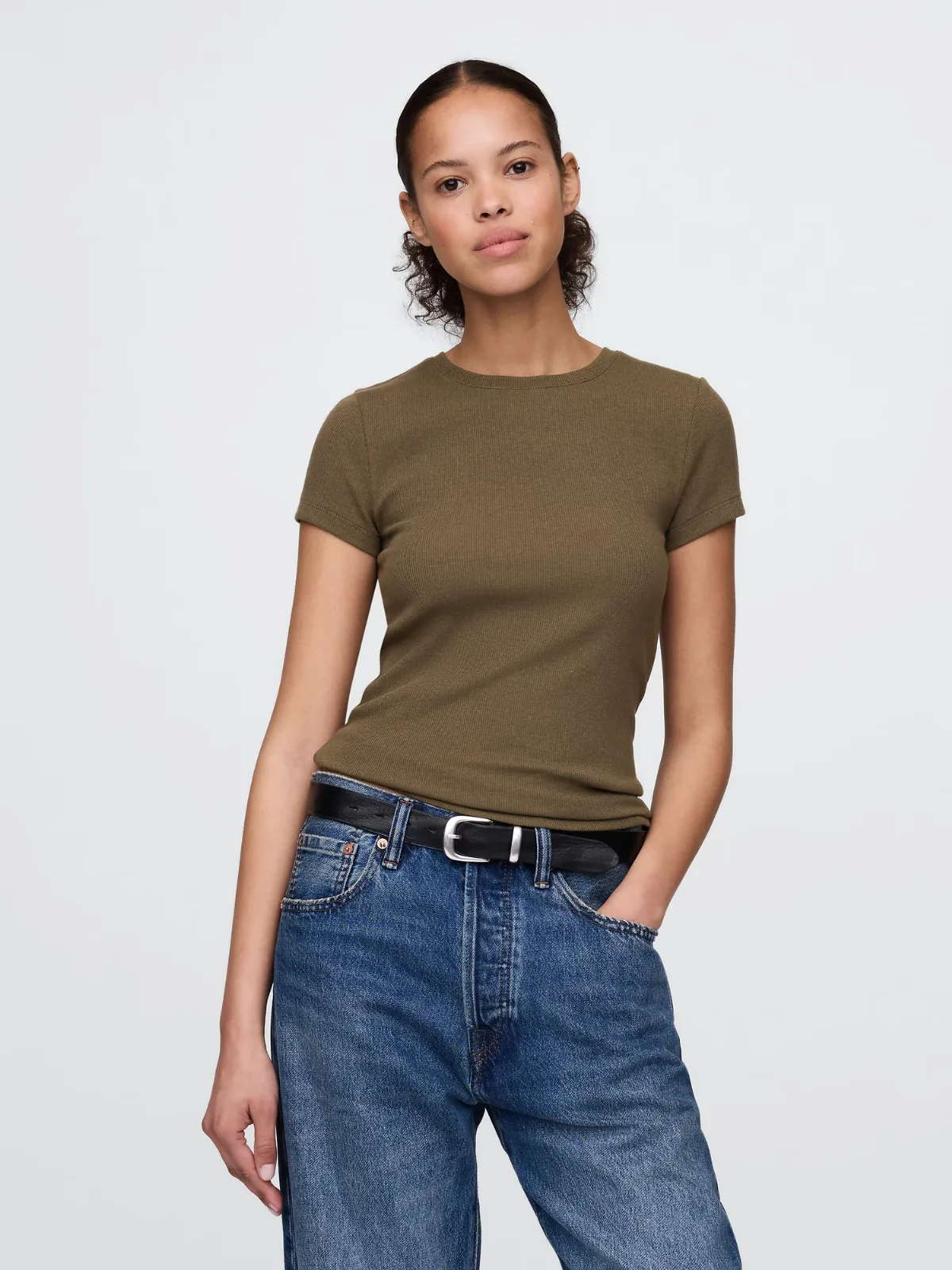 Modern Rib T-Shirt by Gap