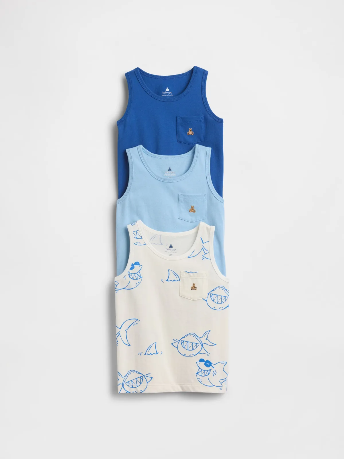 Mix & Match Pocket Tank Top (3-Pack) by Gap