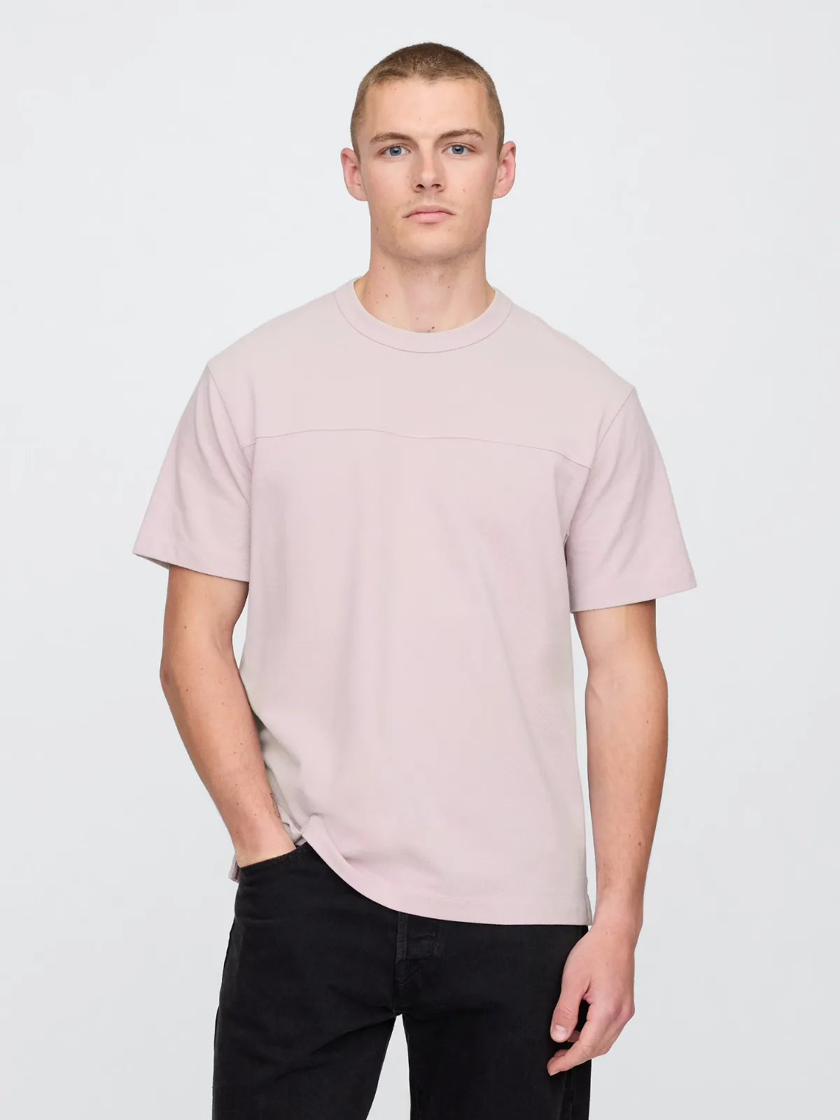 Pique Relaxed T-Shirt by Gap
