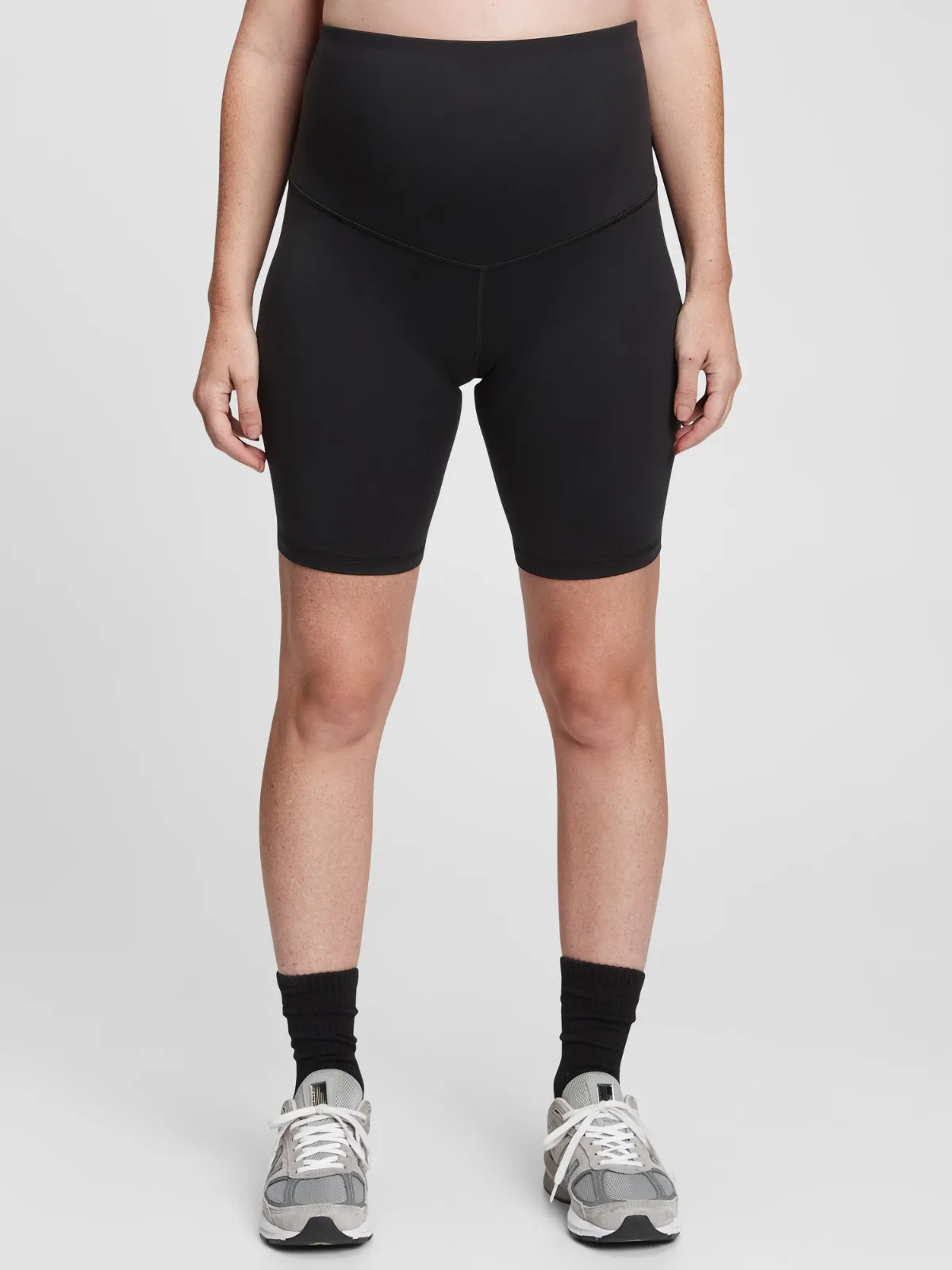 Maternity Recycled Power Full Panel Bike Shorts by Gap