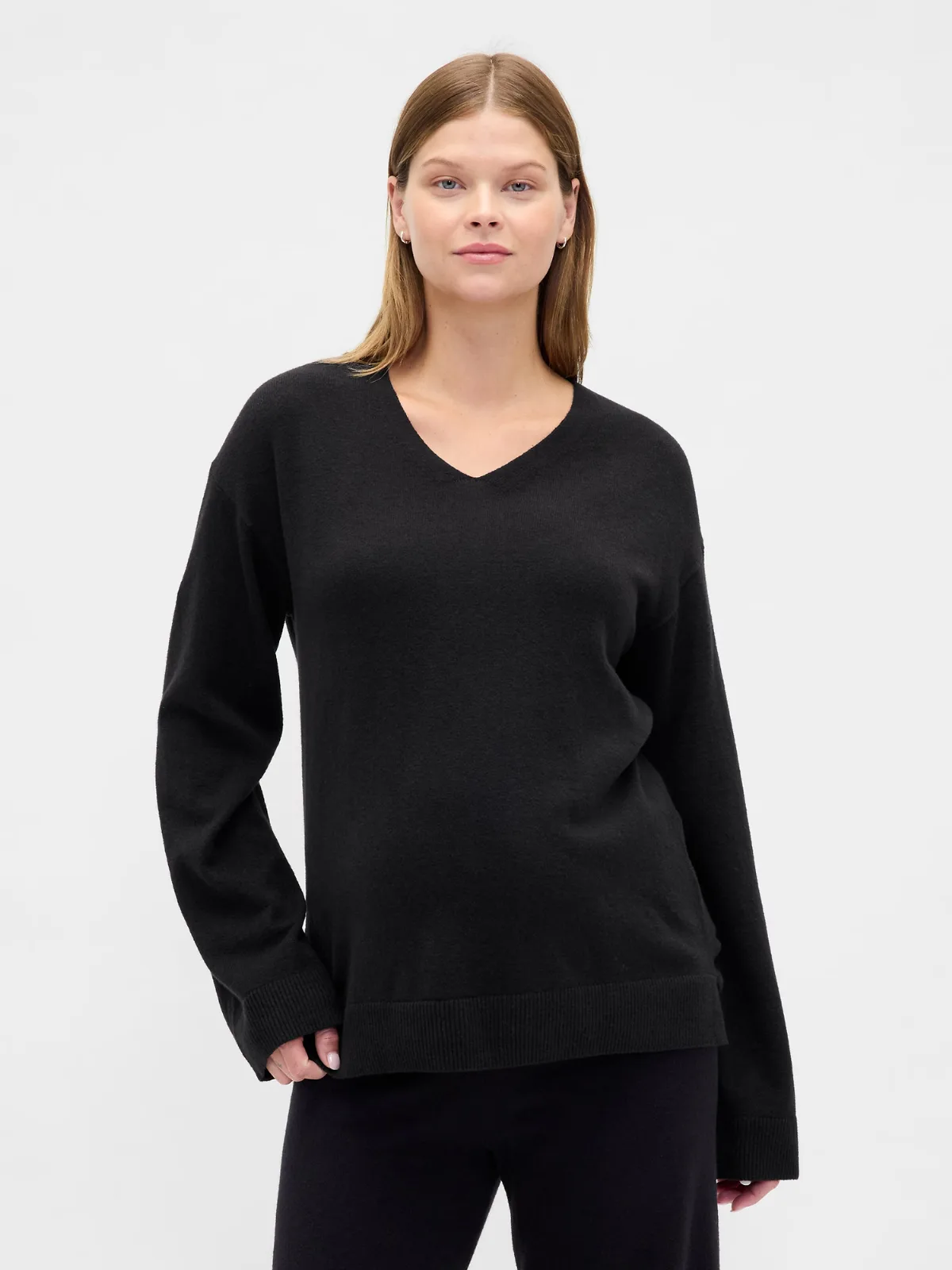 Maternity CashSoft V-Neck Sweater by Gap