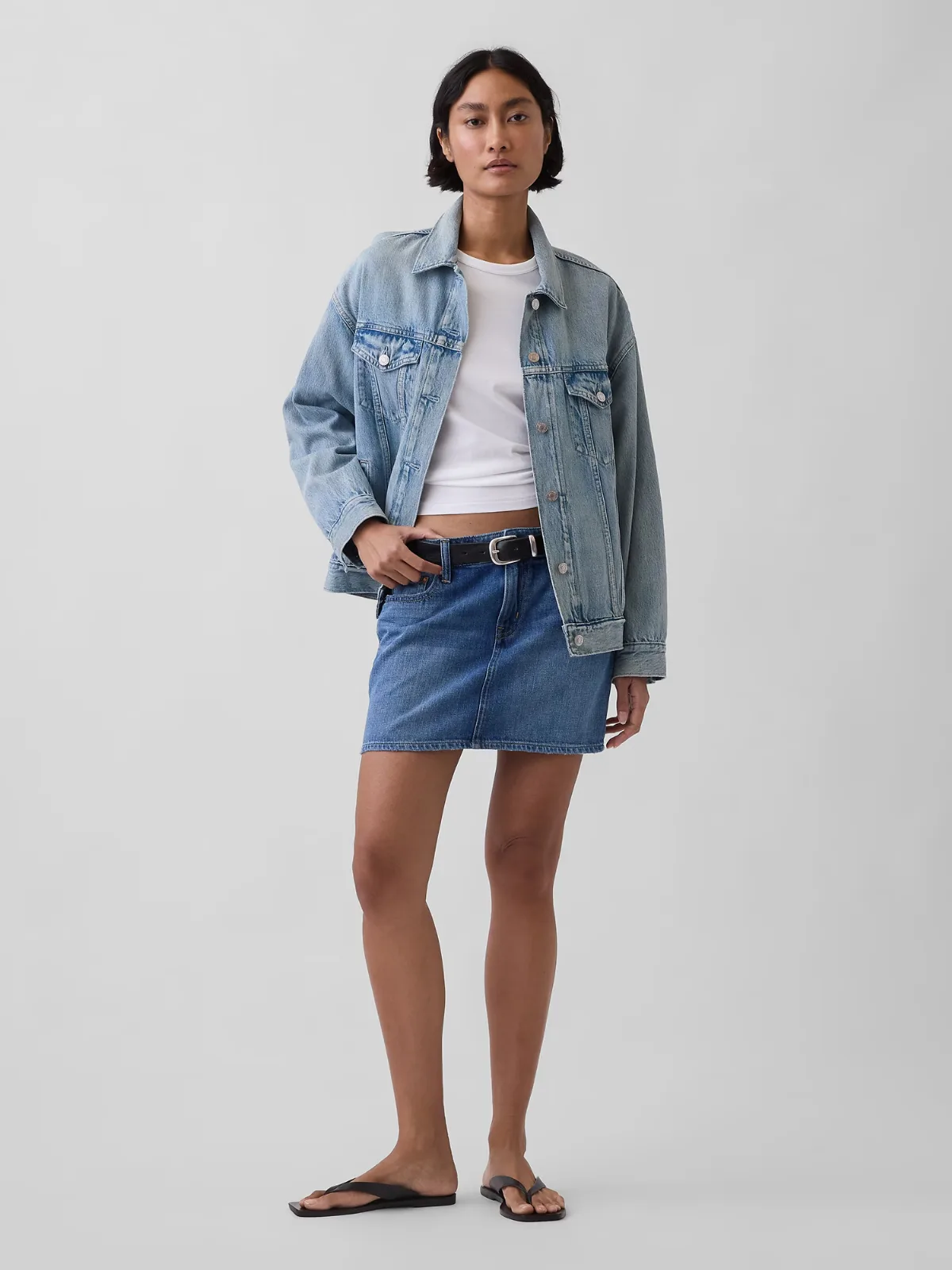 Denim Mini Skirt by Gap
