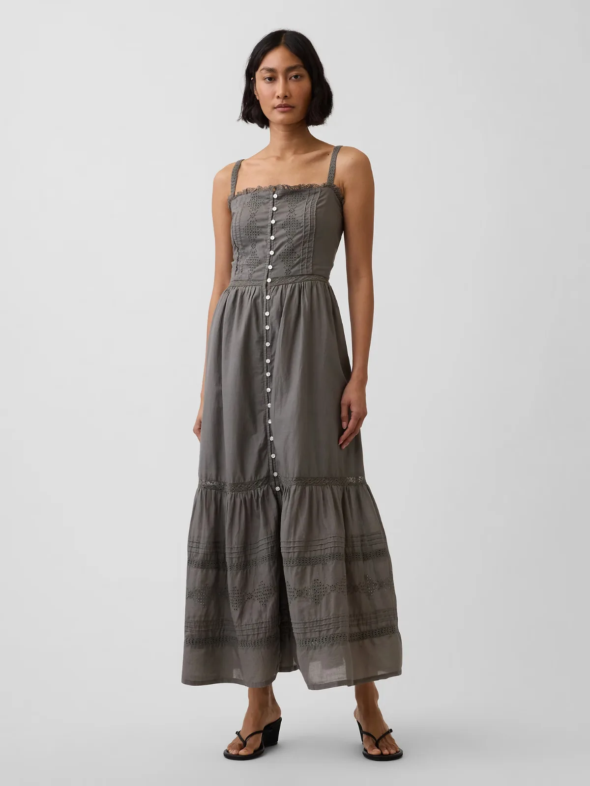 Eyelet Tiered Maxi Dress by Gap