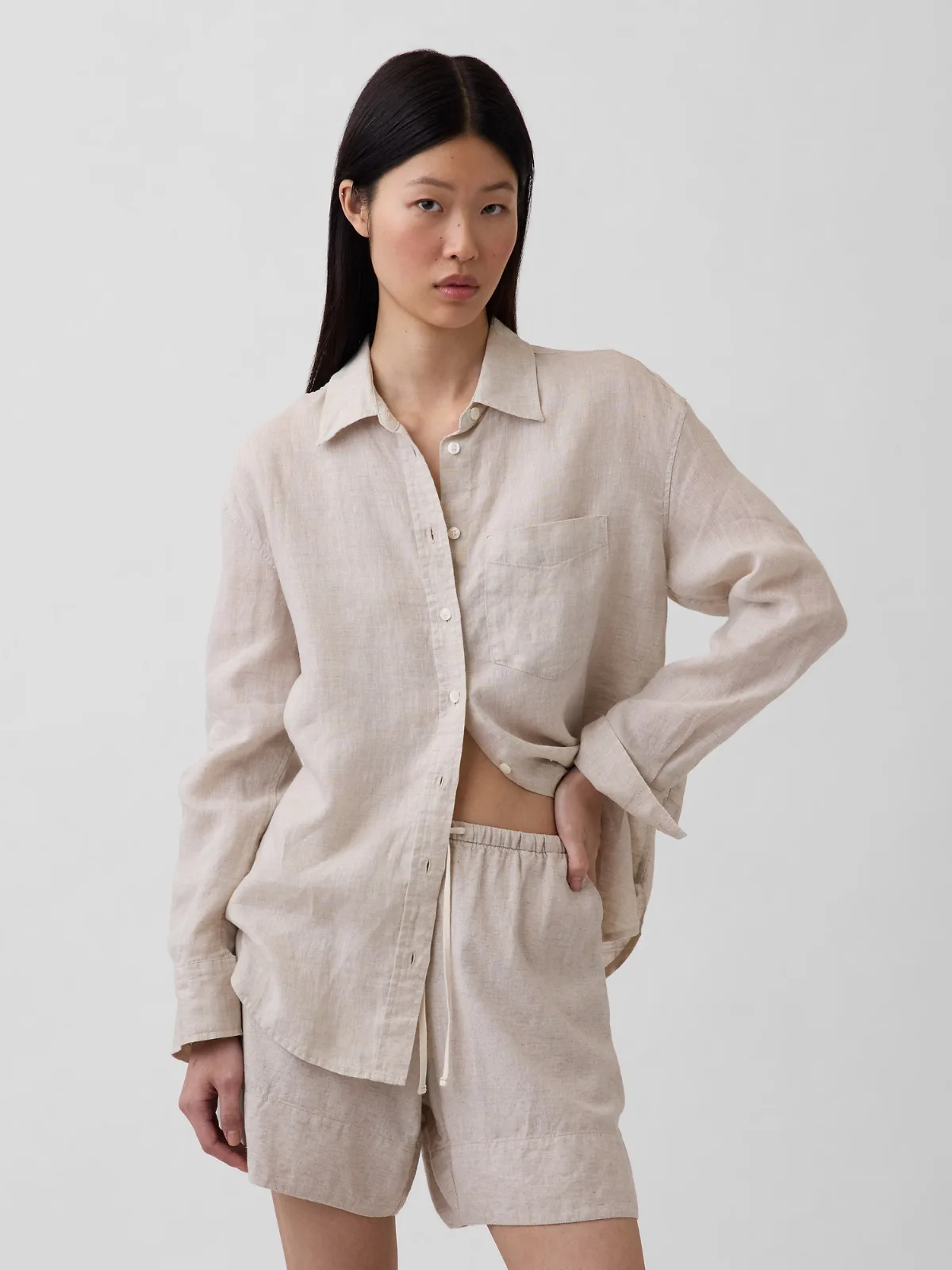 100% Linen Oversized Shirt