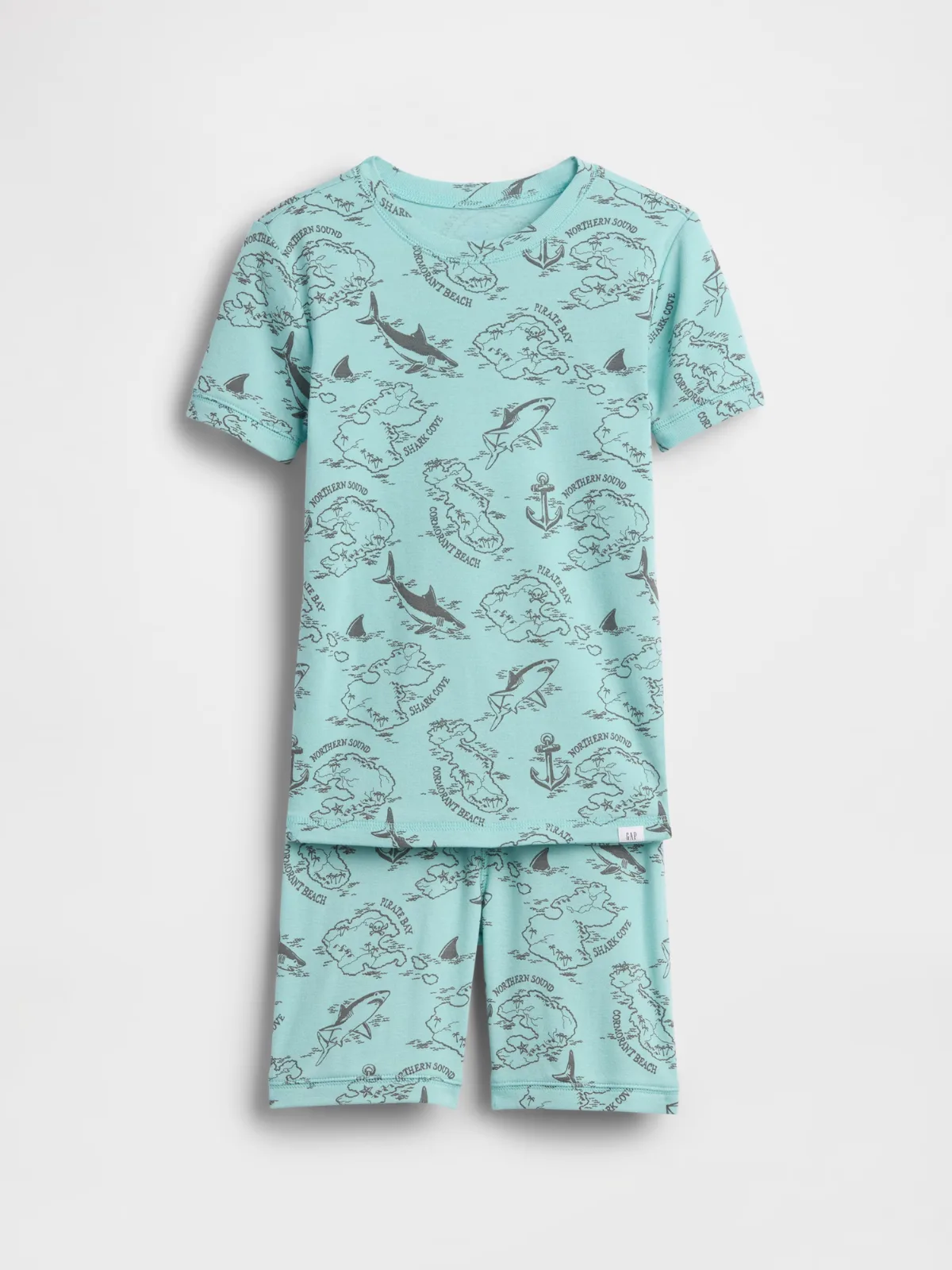 Organic Brushed Cotton Pirate Map PJ Short Set by Gap