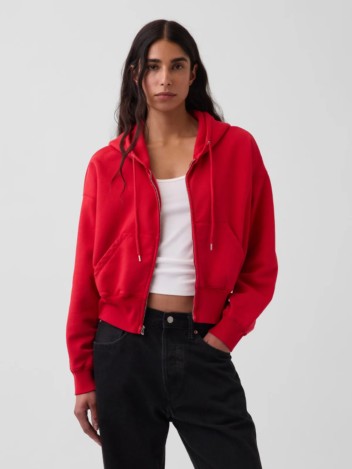 VintageSoft Wedge Zip Hoodie by Gap