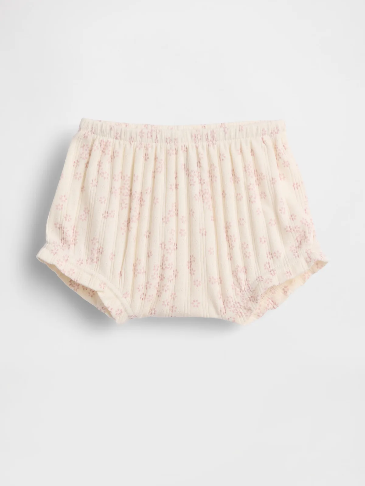 First Favorites Pointelle Rib Floral Bloomers by Gap