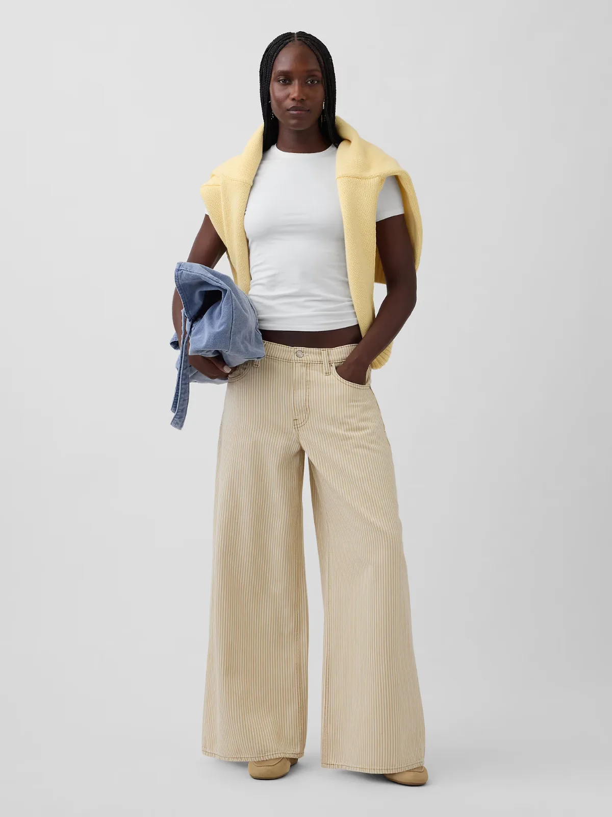 Low Slung Stripe Extra Baggy Jeans by Gap
