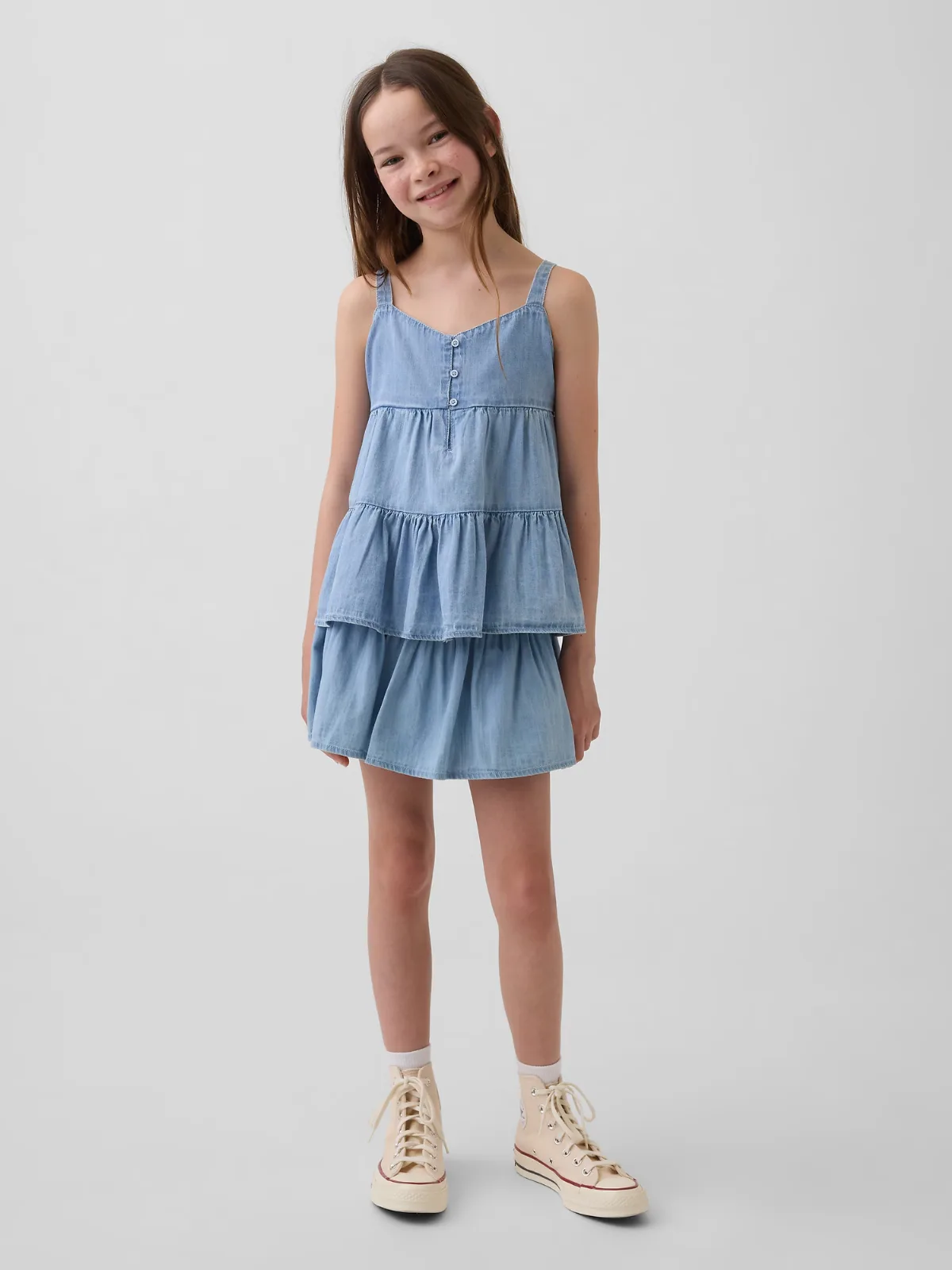 Denim Tiered Skort by Gap