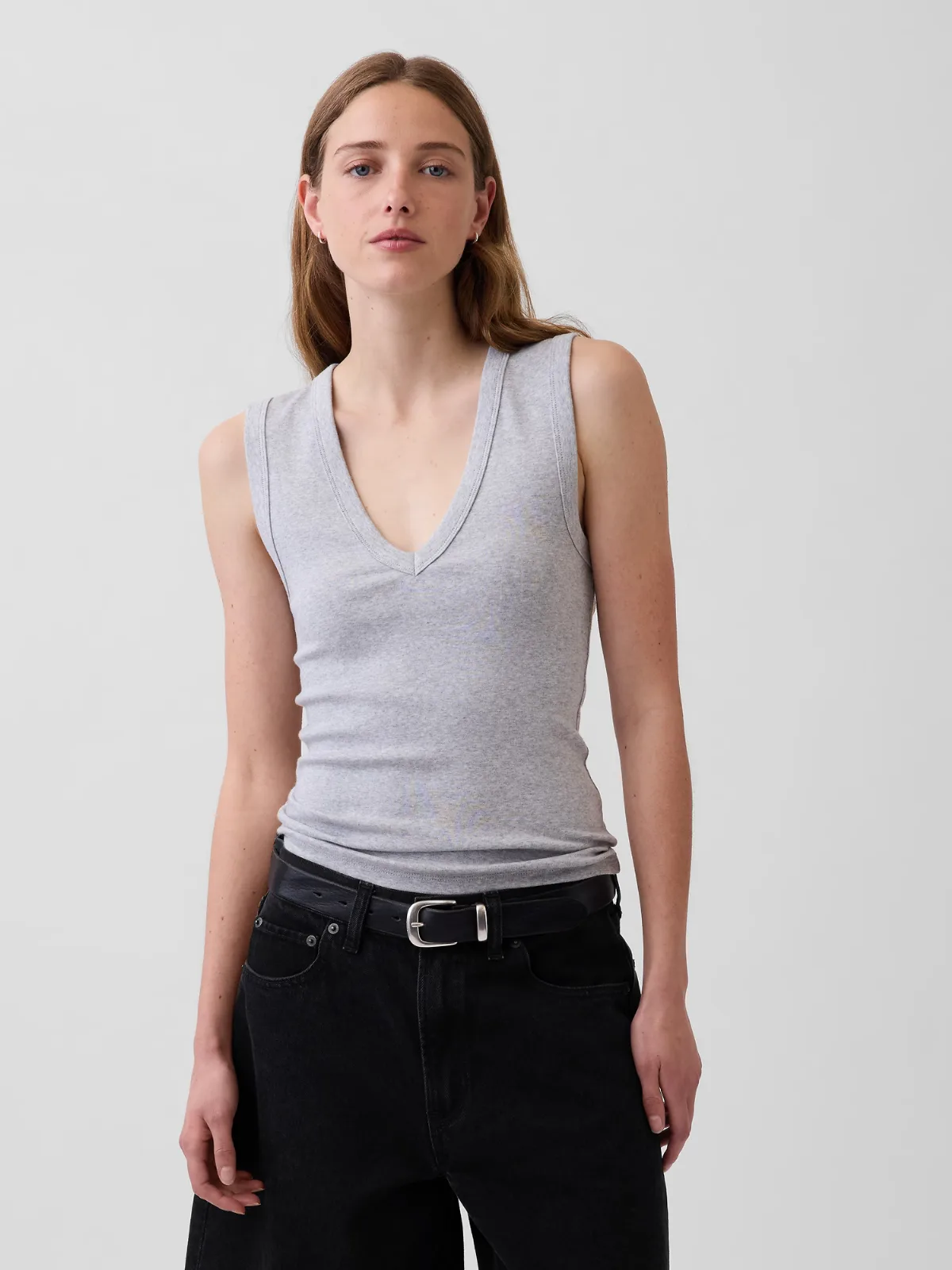 Modern V-Neck Tank Top by Gap