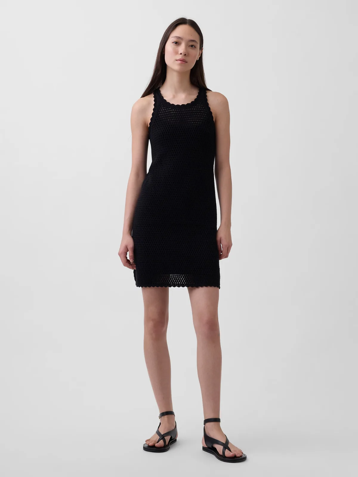 100% Cotton Crochet Mini Dress by Gap