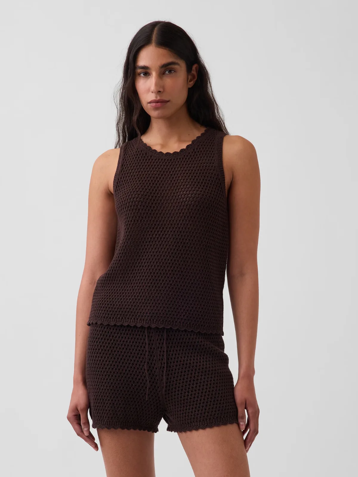 100% Cotton Crochet Tank Top by Gap
