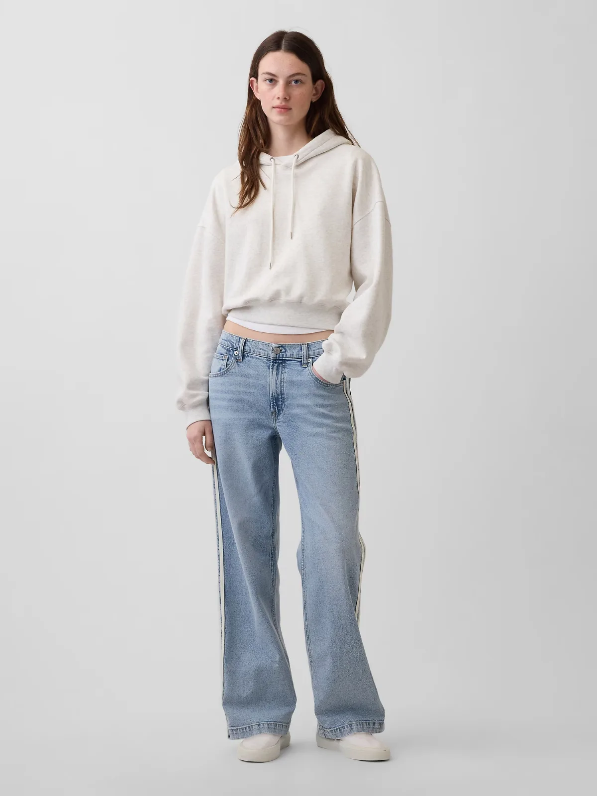 Low Rise 90s Loose Side Stripe Jeans by Gap