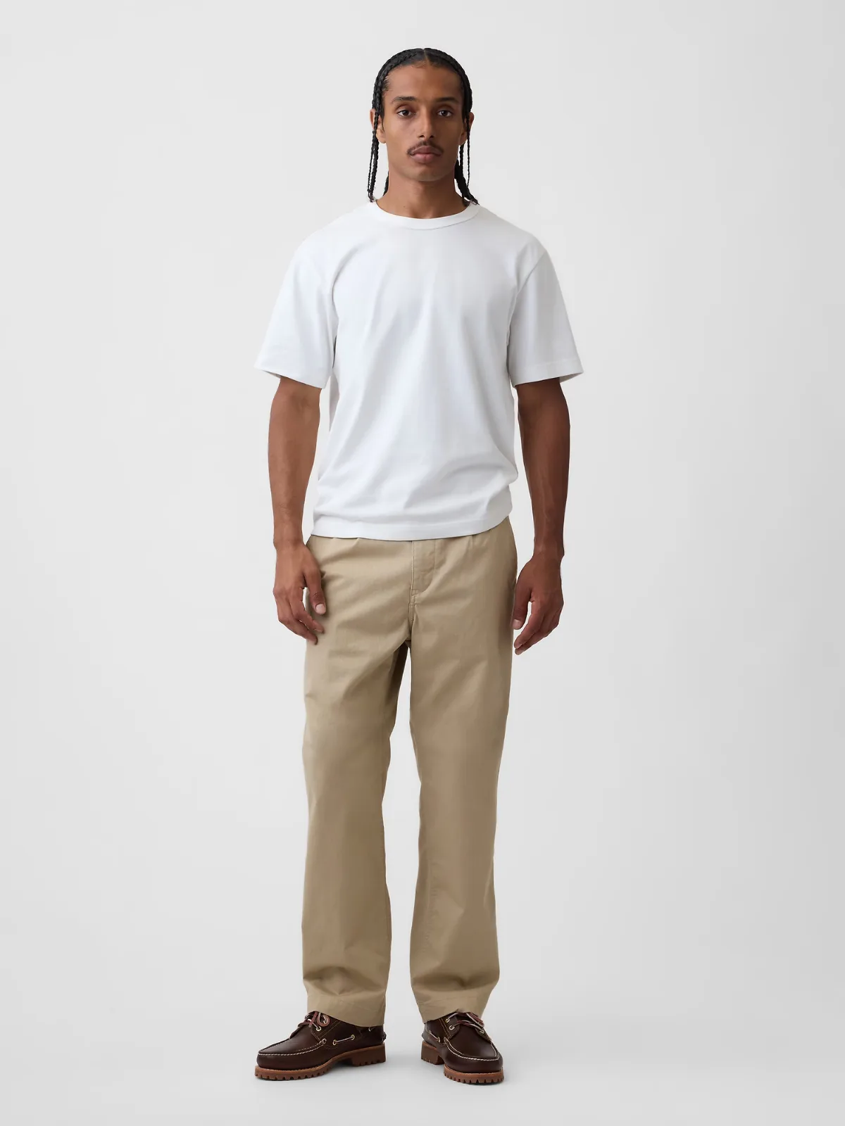 Modern Loose Pleated Khakis by Gap