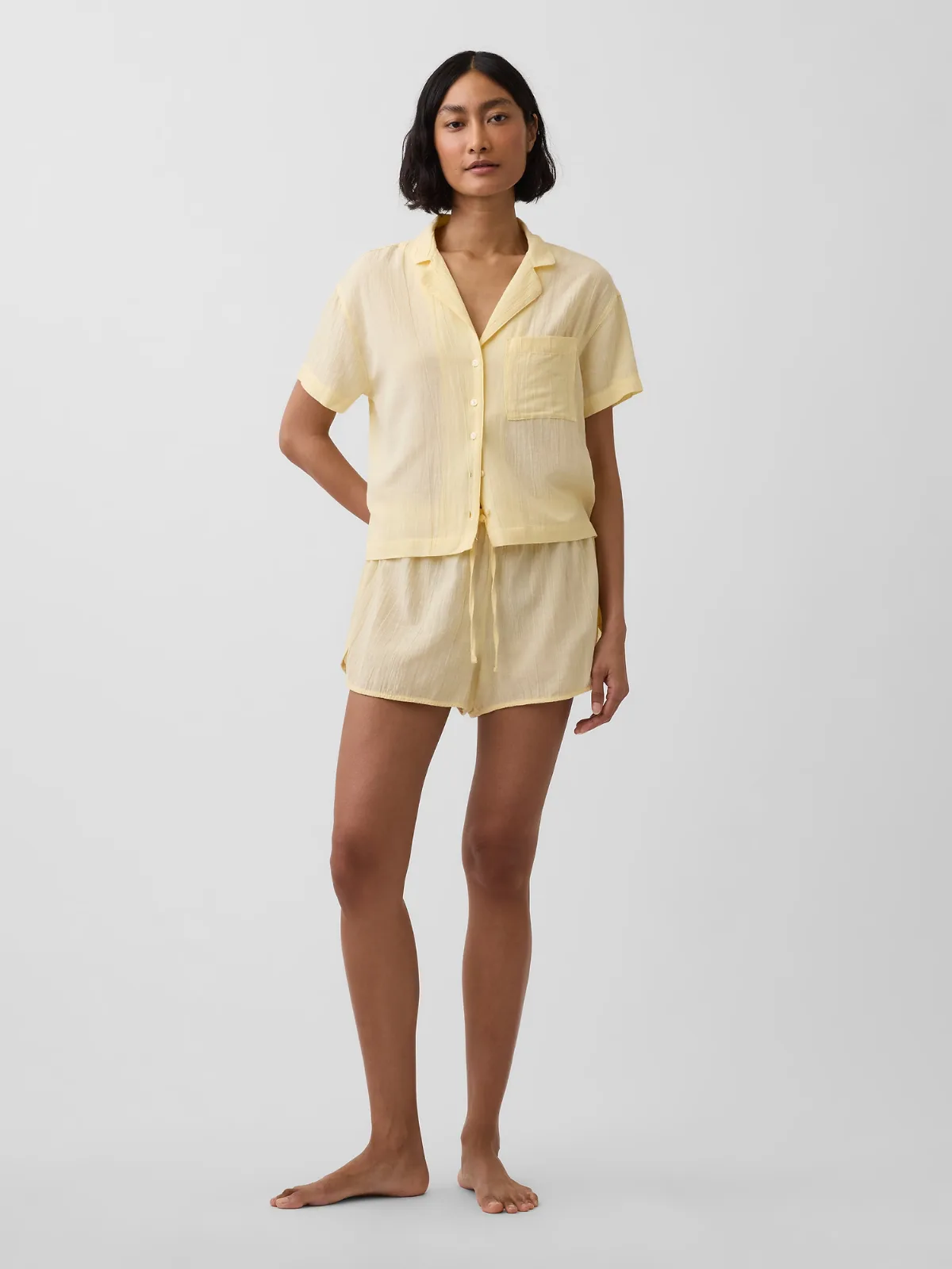 Crinkle Gauze PJ Shorts by Gap