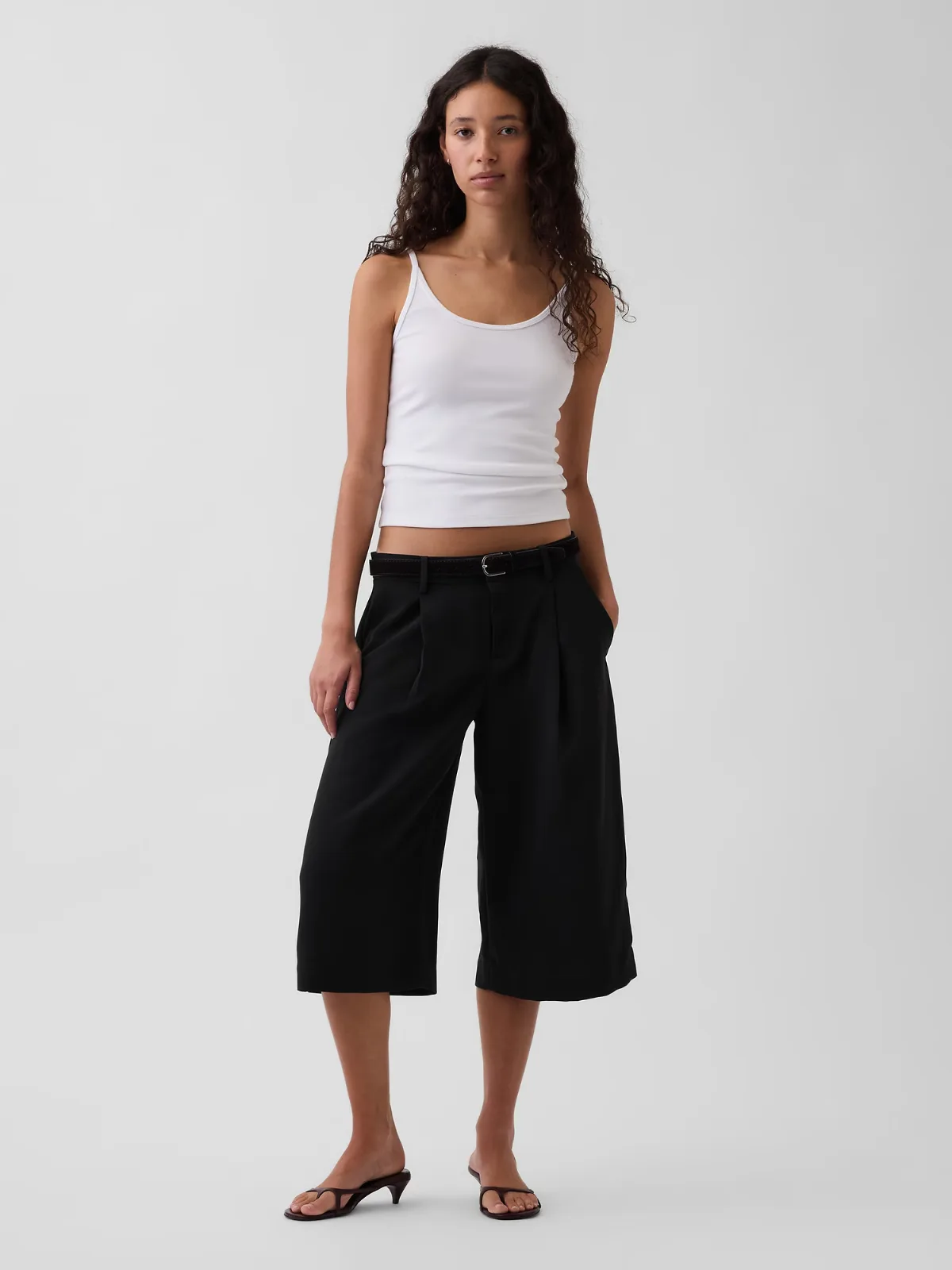 Low Rise Trouser Culotte Pants by Gap
