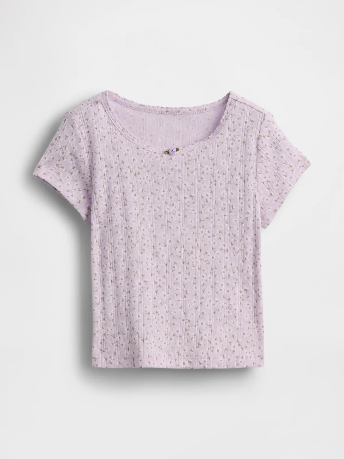 Pointelle Rib T-Shirt by Gap