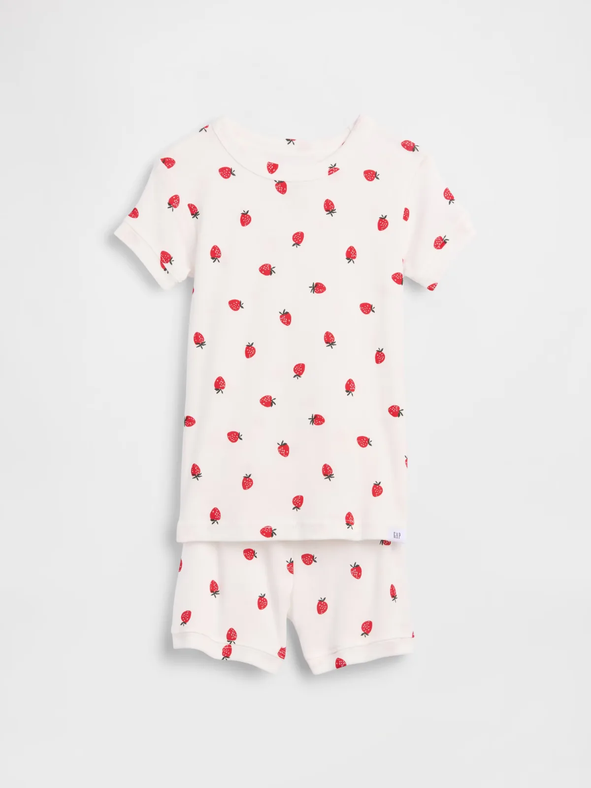 Organic Brushed Cotton Strawberry PJ Short Set by Gap
