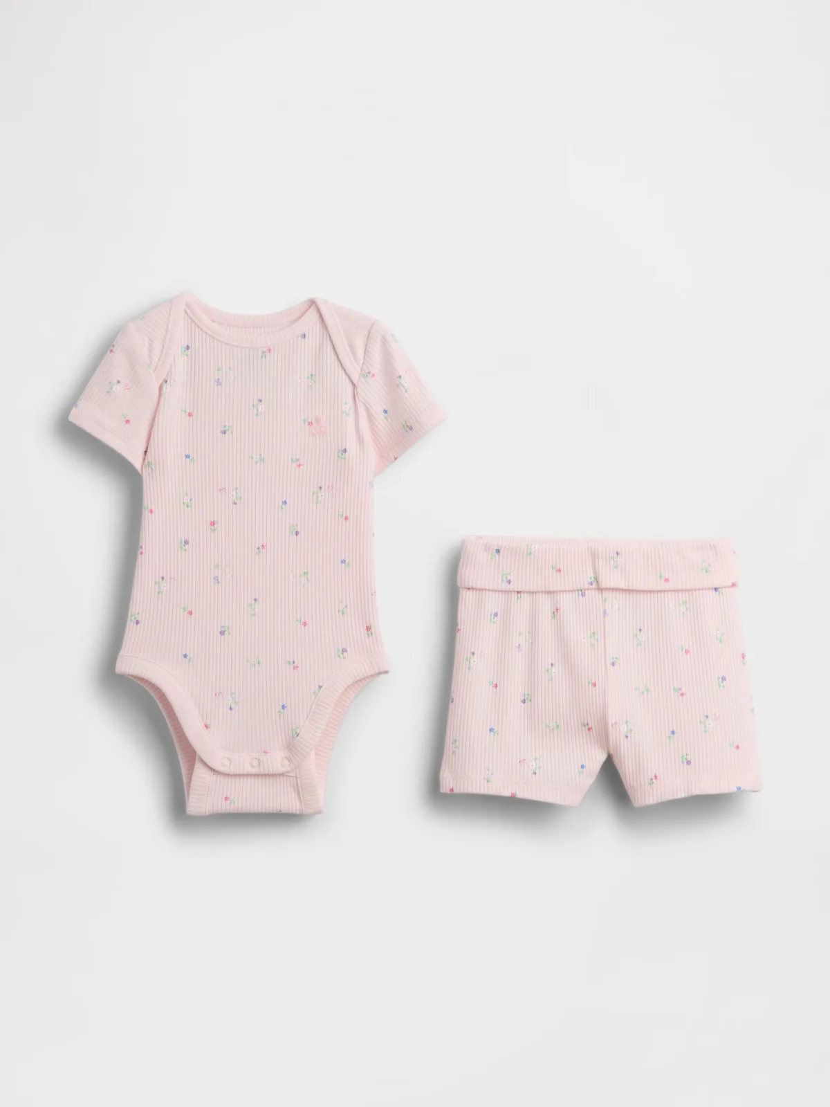 Grow-With-Me TinyRib Short Set by Gap