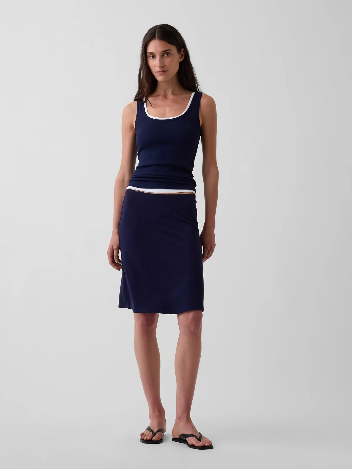 Easy Knee-Length Skirt by Gap