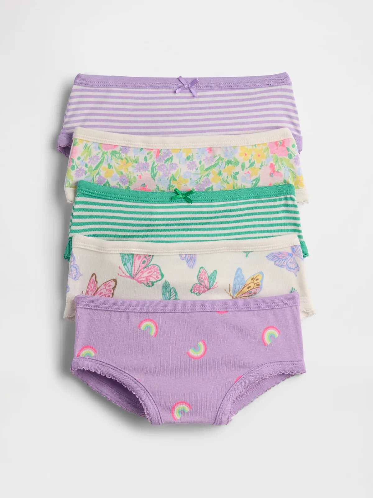 Organic Stretch Cotton Shorty Briefs (5-Pack) by Gap