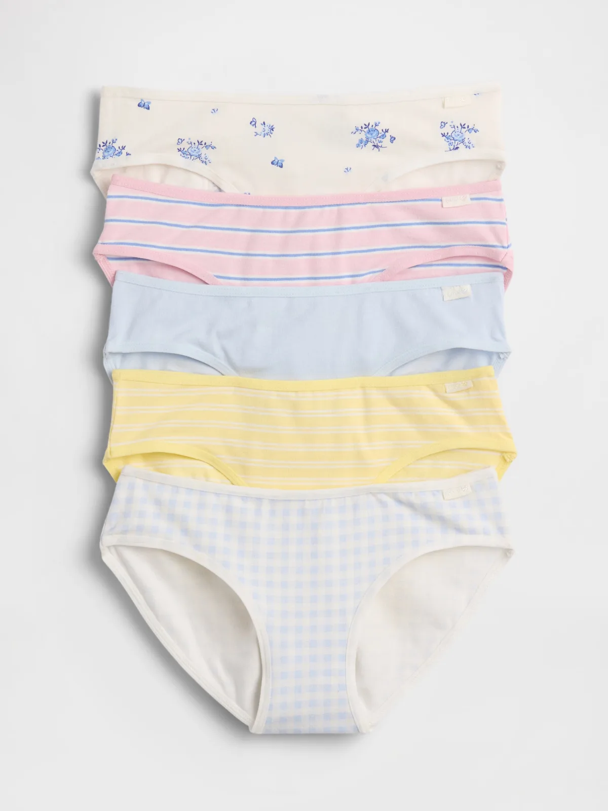 Organic Stretch Cotton Bikini Briefs (5-Pack) by Gap