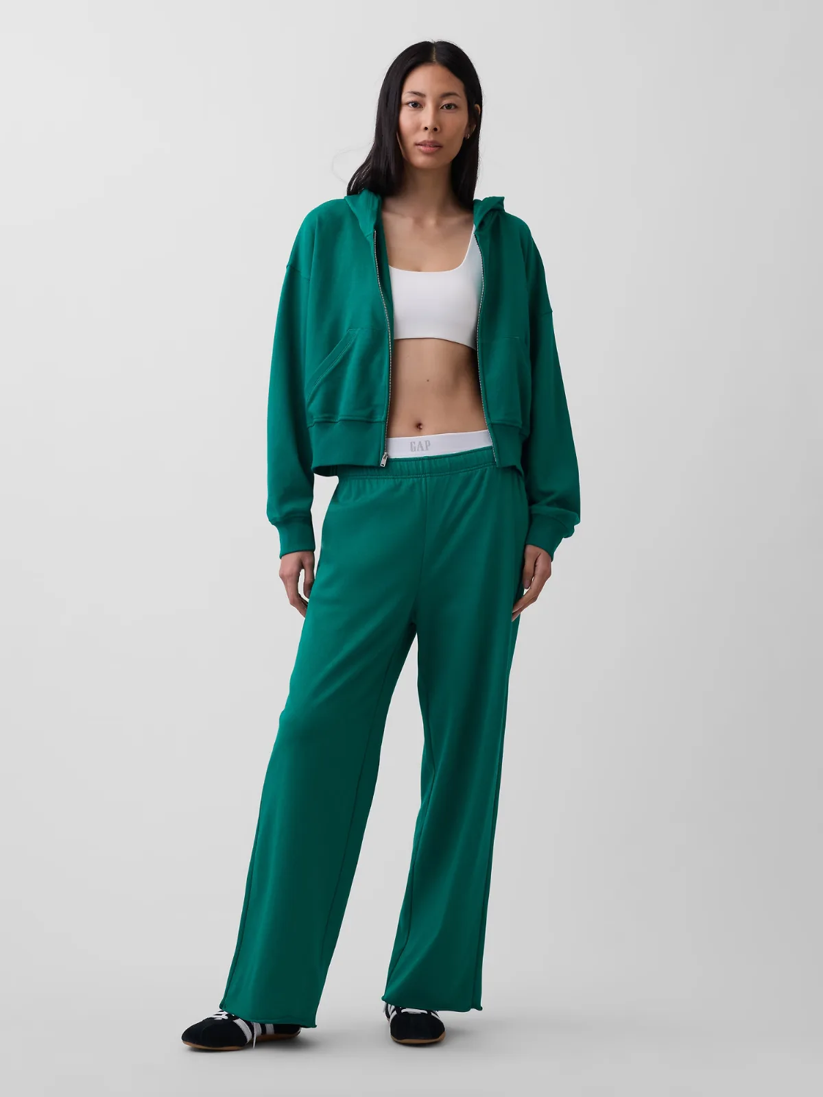VintageSoft Terry Wide-Leg Sweatpants by Gap