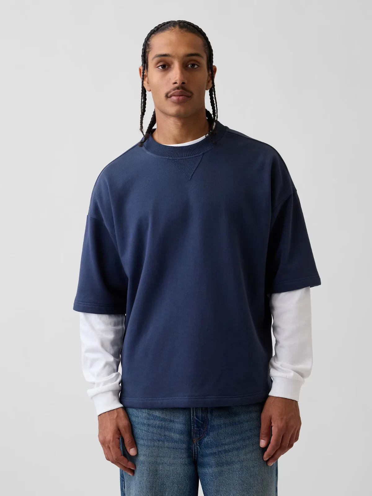 Heavyweight French Terry Oversized Sweatshirt by Gap