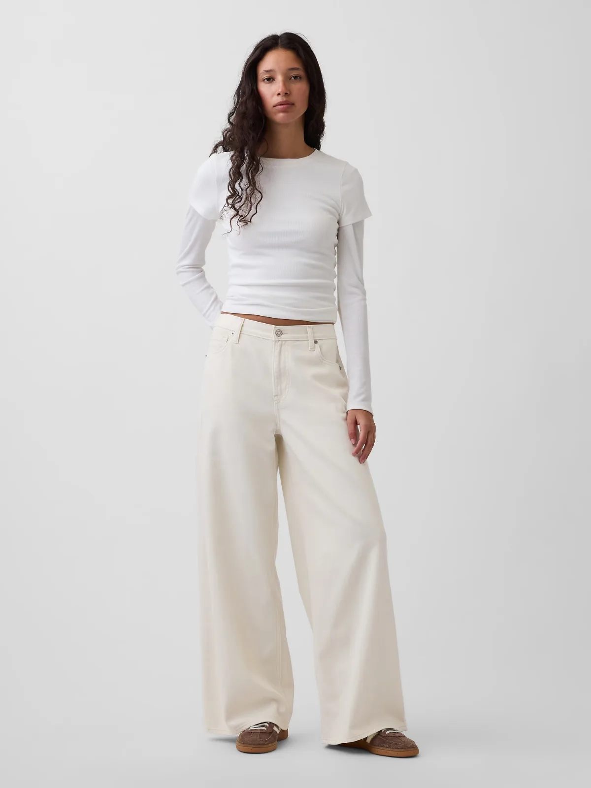 Mid Rise UltraSoft Baggy Jeans by Gap